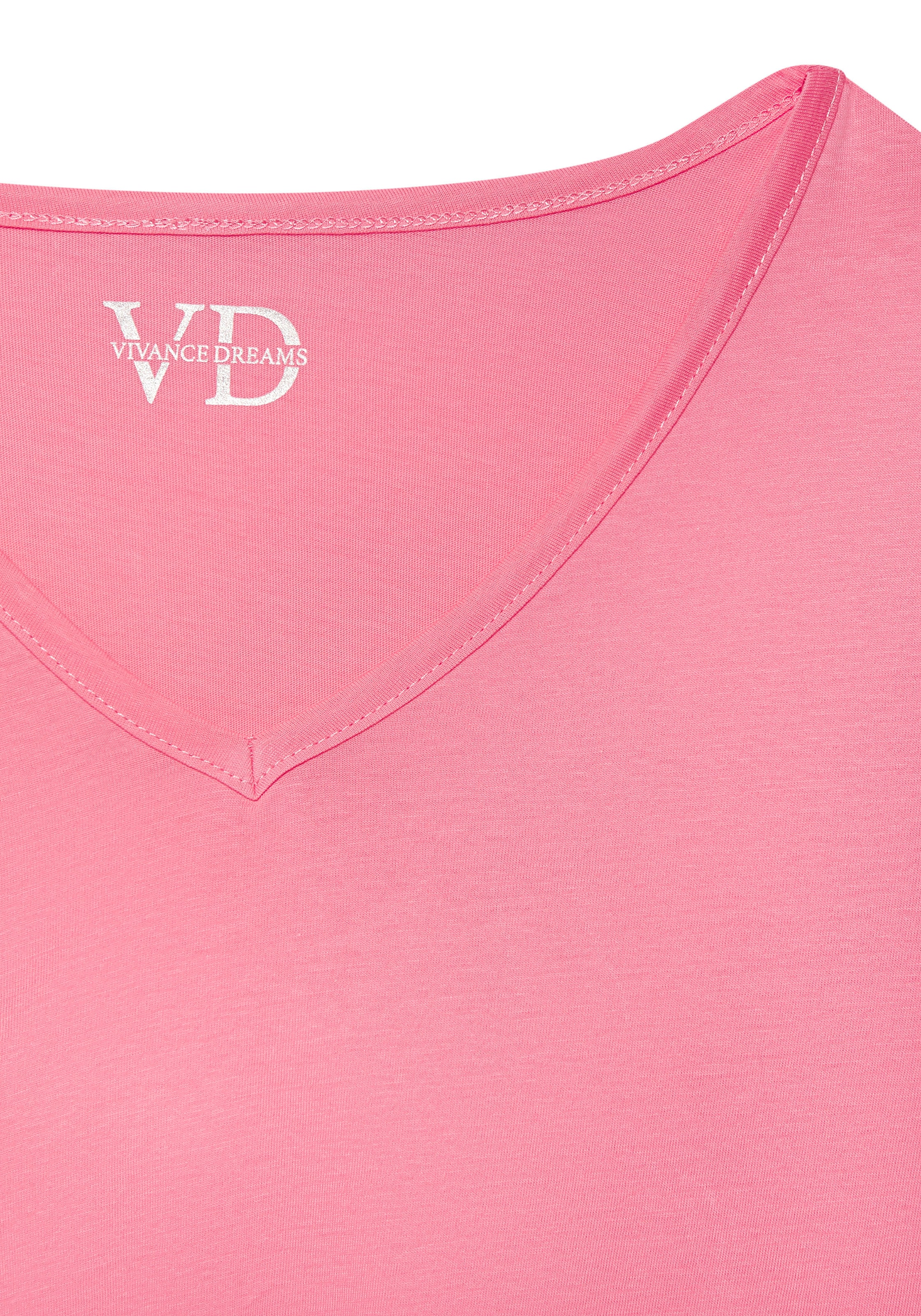 Vivance Dreams Haut de pyjama 1-teilig,  mit schönem V-Ausschnitt