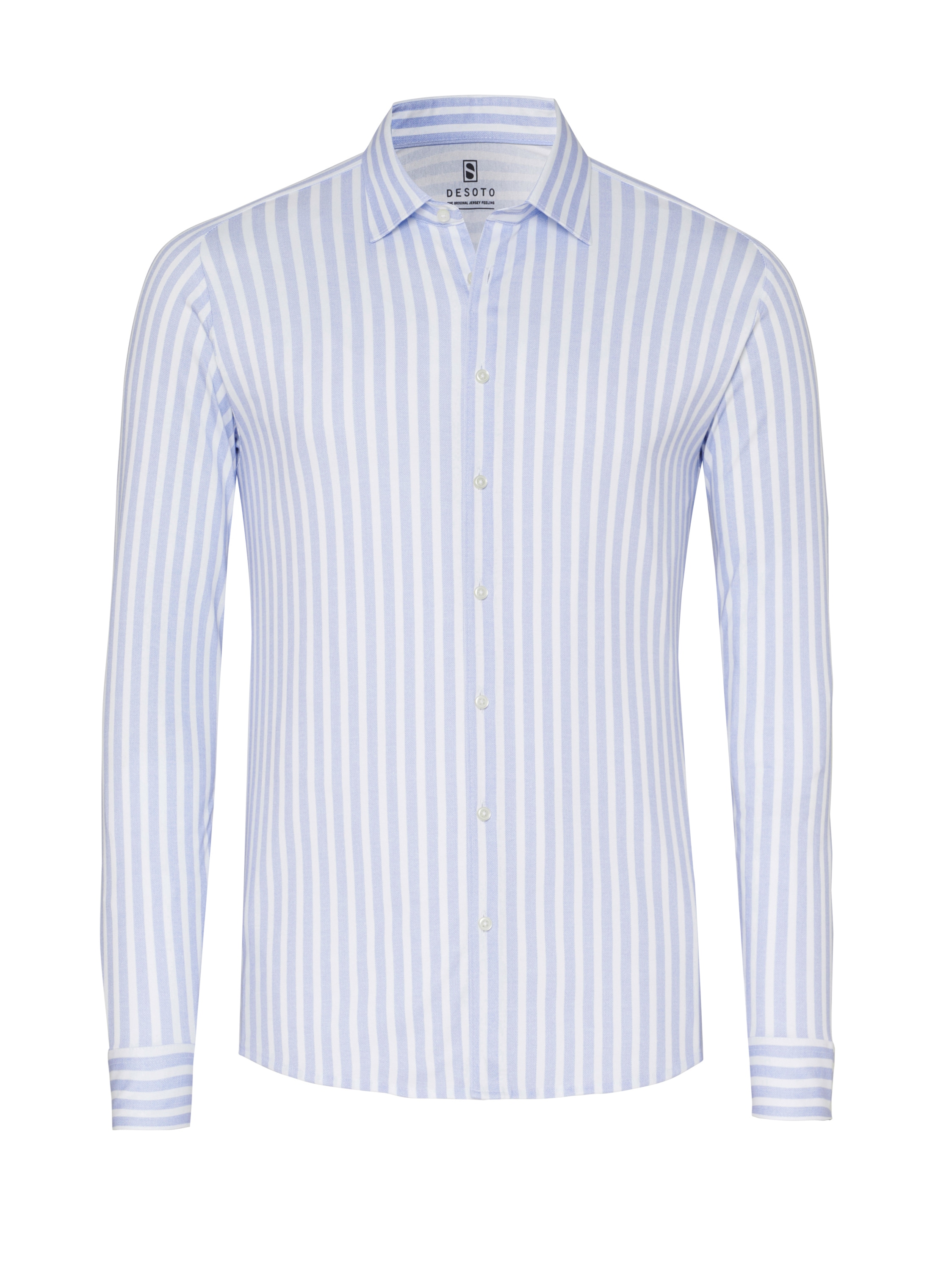 DESOTO Chemise à manches longues »Casual Kent 1/1« T-shirt en jersey, col Kent, coupe slim