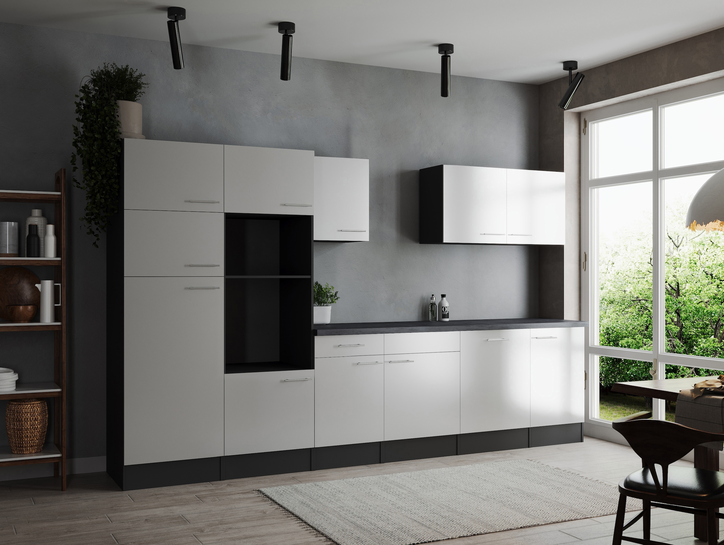 RESPEKTA Küchenzeile »Oliver« Breite 340 cm, 90 cm Arbeitshöhe, in exklusiver Konfiguration für OTTO