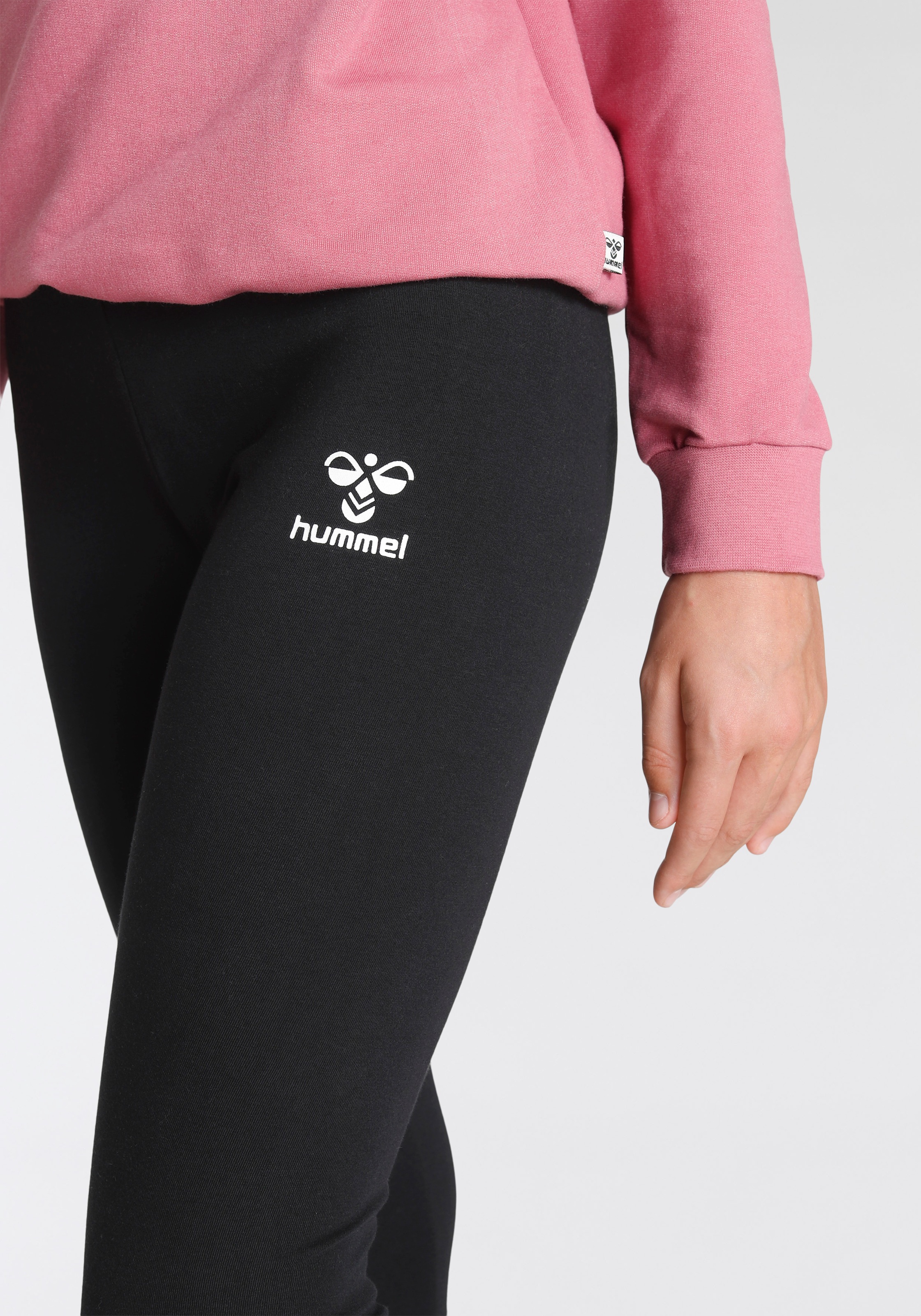 hummel Leggings »für Kinder«  pour enfants, ourlet matelassé, coupe extra serrée
