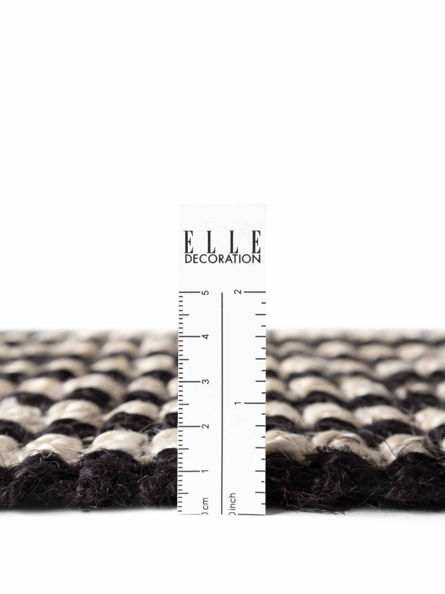 ELLE DECORATION Teppich »Juteteppich Ebony« rechteckig 10 mm Höhe Jute, Natur, Wohnzimmer, Esszimmer, Schlafzimmer, Flur, Modern, Boho