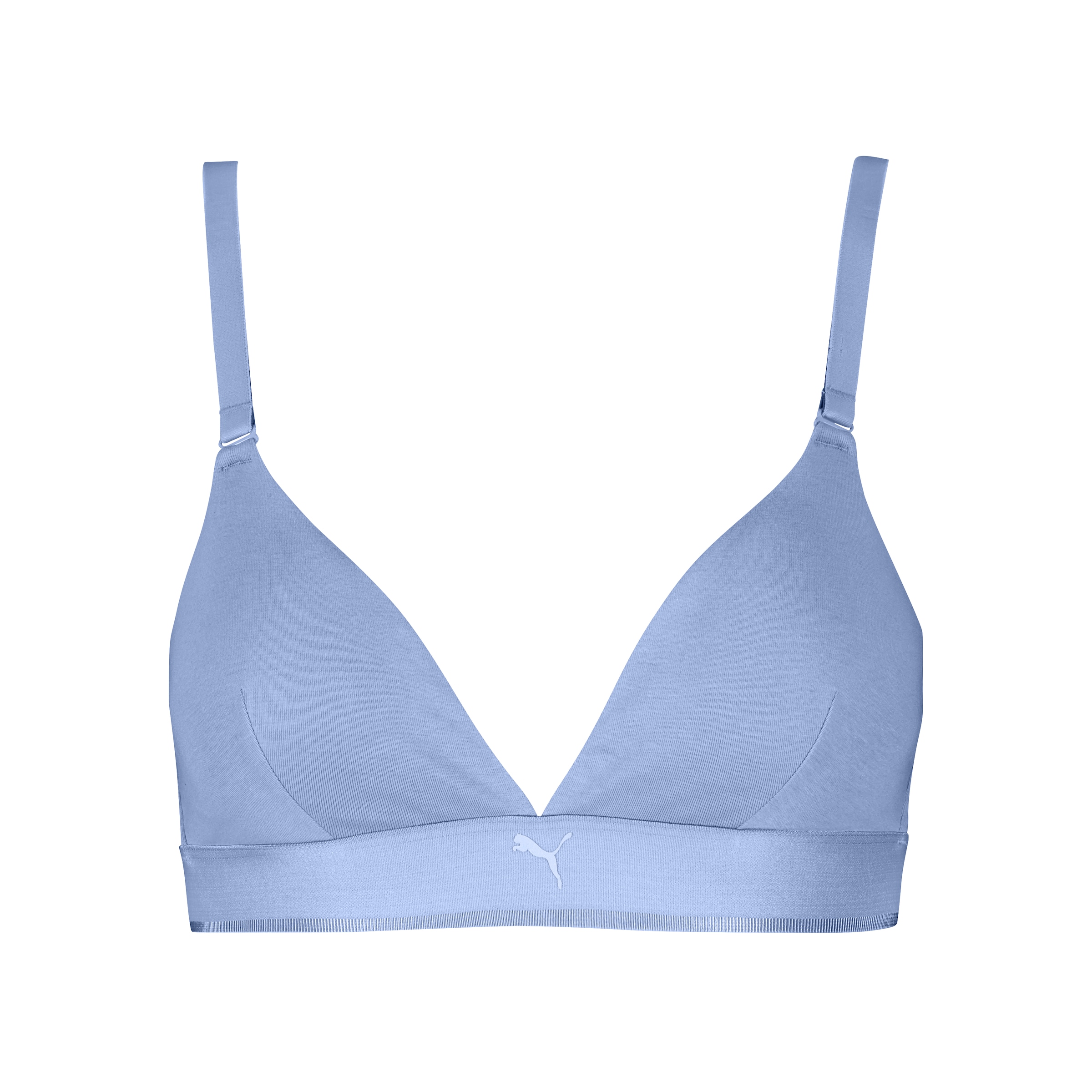PUMA Bügelloser BH »PUMA WOMEN COTTON TRIANGLE BRALETTE« herausnehmbare gepolsterte Cups für anpassungsfähigen Look