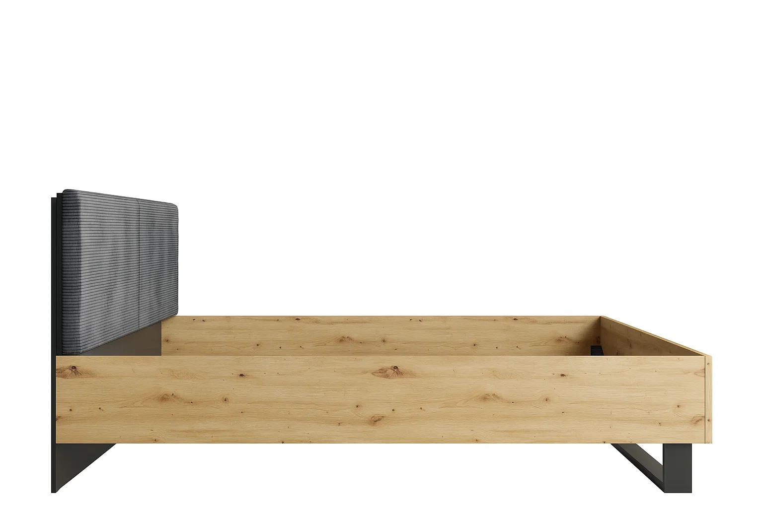 Home affaire Lit rembourré »PERY Bettgestell 160x200 mit gepolstertem Kopfteil, ohne Bettkasten« ohne Lattenrost und Bettkasten, Breite 160 cm