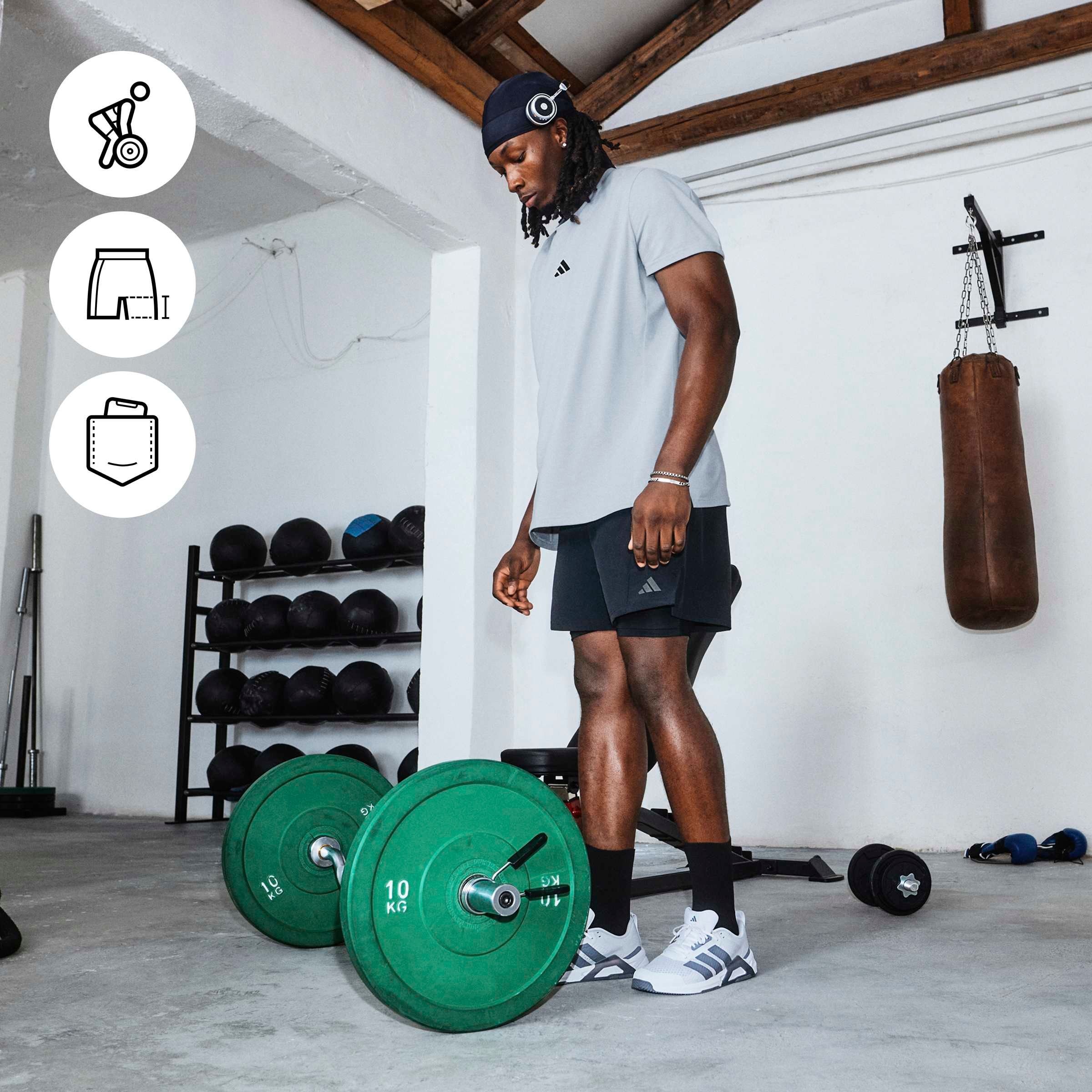 adidas Performance Short »D4T WORKOUT 2IN1«
