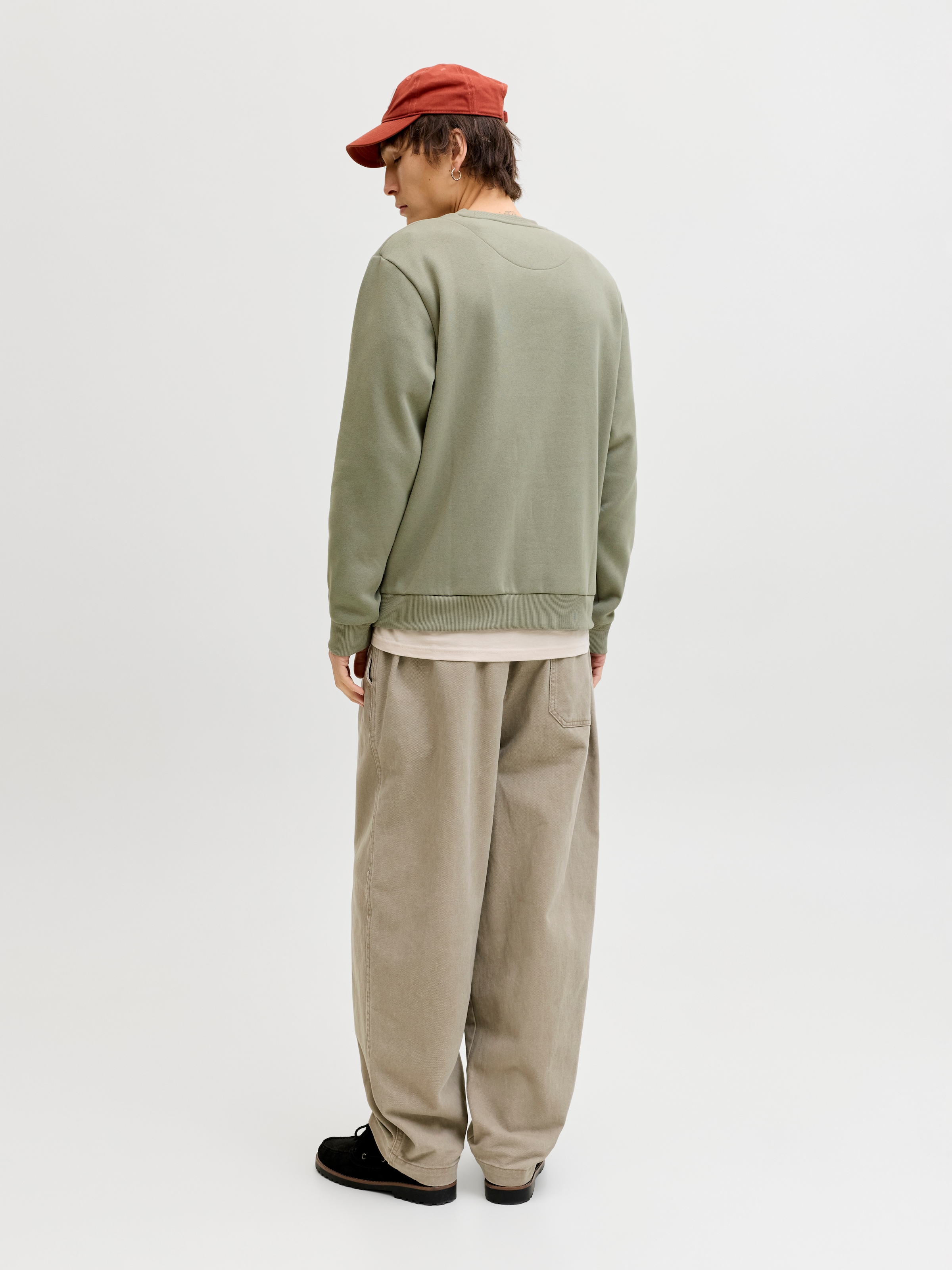 Jack & Jones Sweat-shirt »JJESOHO SWEAT CREW NECK NOOS«, mélange coton, coupe décontractée
