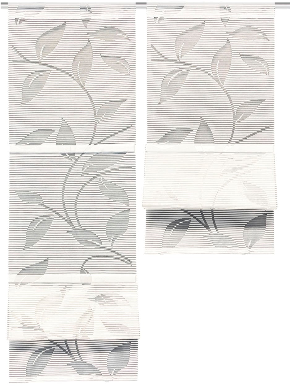 HOME WOHNIDEEN Store magnétique »RANA« mit Passage tige MAGNETROLLO SET, ASPECT BAMBOU, DÉCOUPEUR