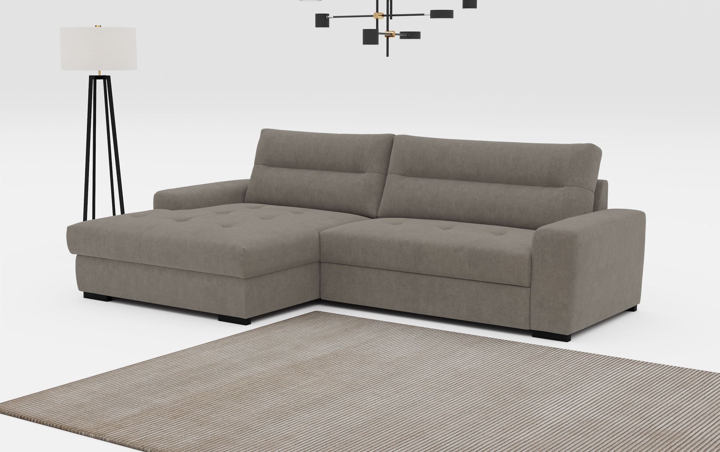 COTTA Ecksofa »Cappa L-Form« wahlweise mit Bettfunktion & Bettkasten