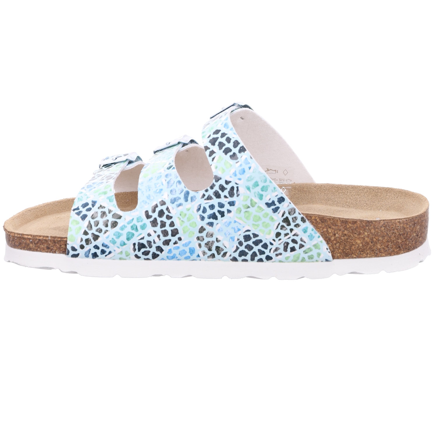 Rohde Pantolette »SUNNYS N°13«  chaussure d'été, mule, chausson avec imprimé coloré, largeur G = large