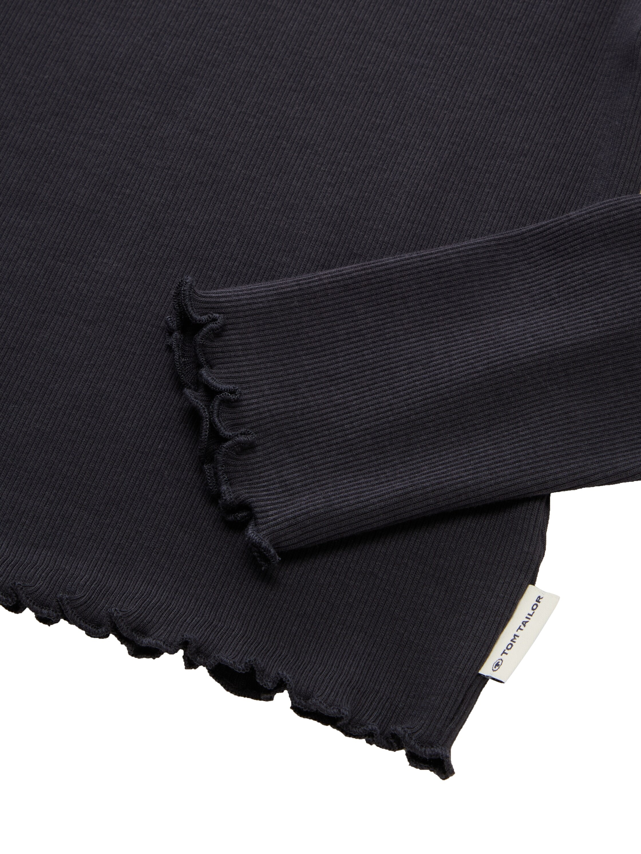 TOM TAILOR T-Shirt mit Rippstruktur