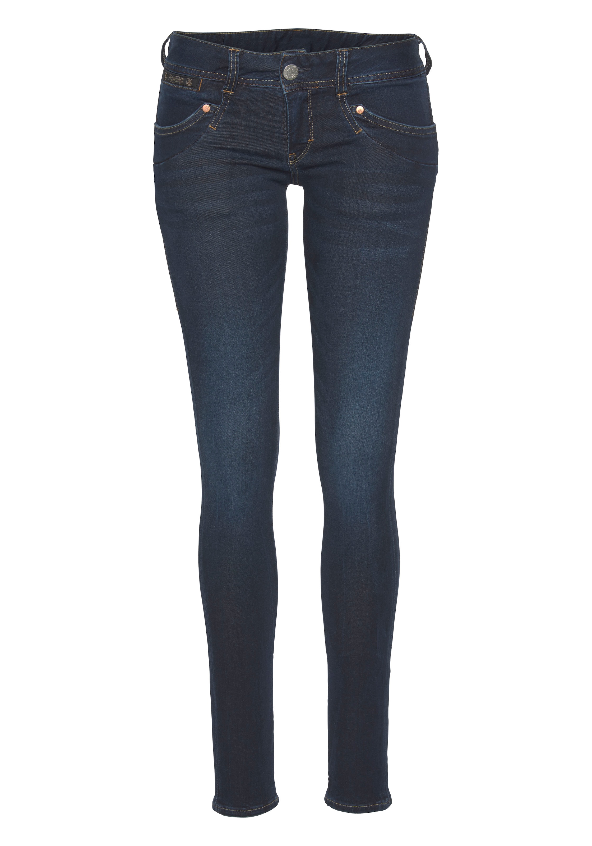 Herrlicher Slim-fit-Jeans »Piper Slim Denim« mit Zierknöpfen an den Gesässtaschen