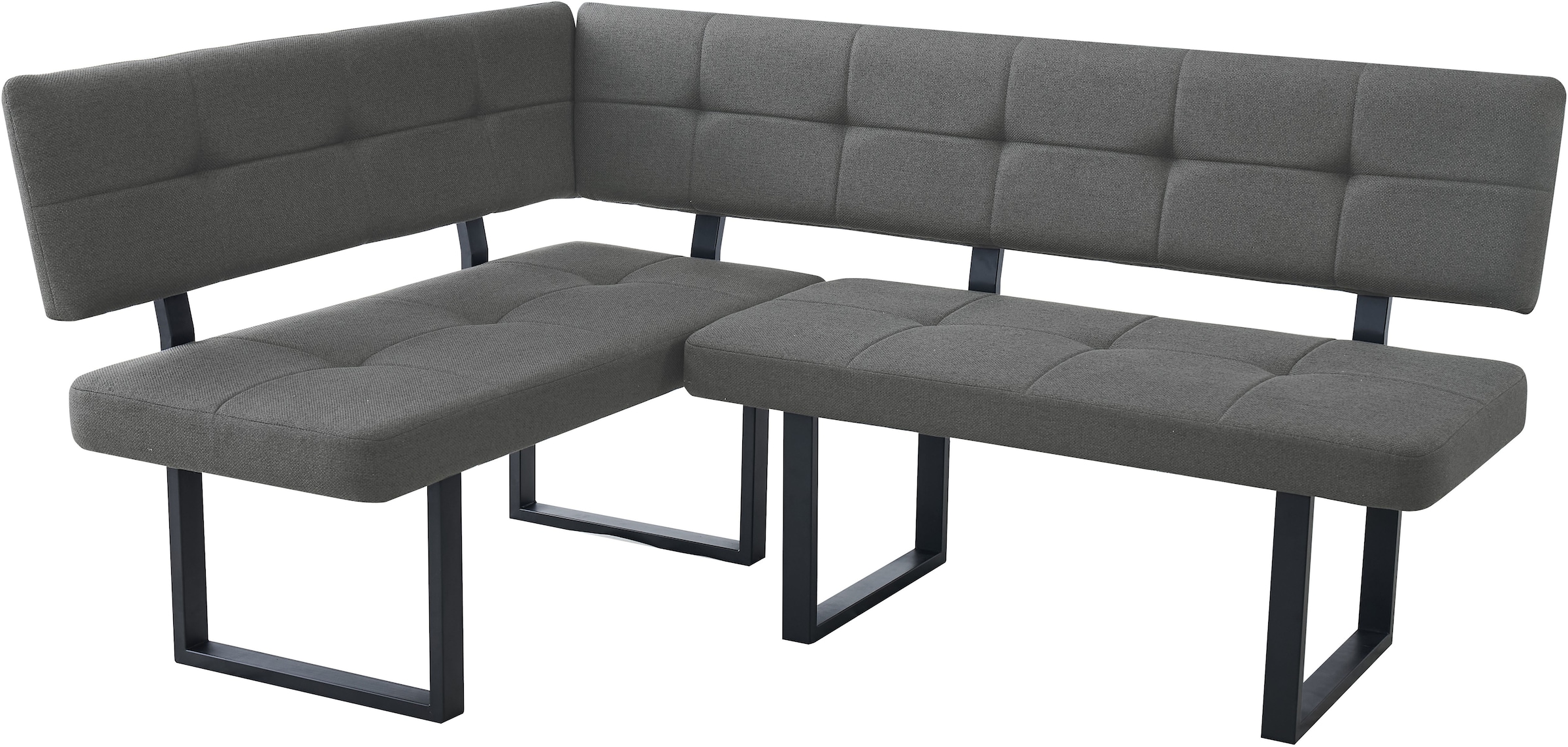 GOODproduct Eckbankgruppe »Alabama« Spar-Set, 4 tlg. Sitzgruppe mit Federkern, 2 Freischwingern und Sinterstein-Tisch