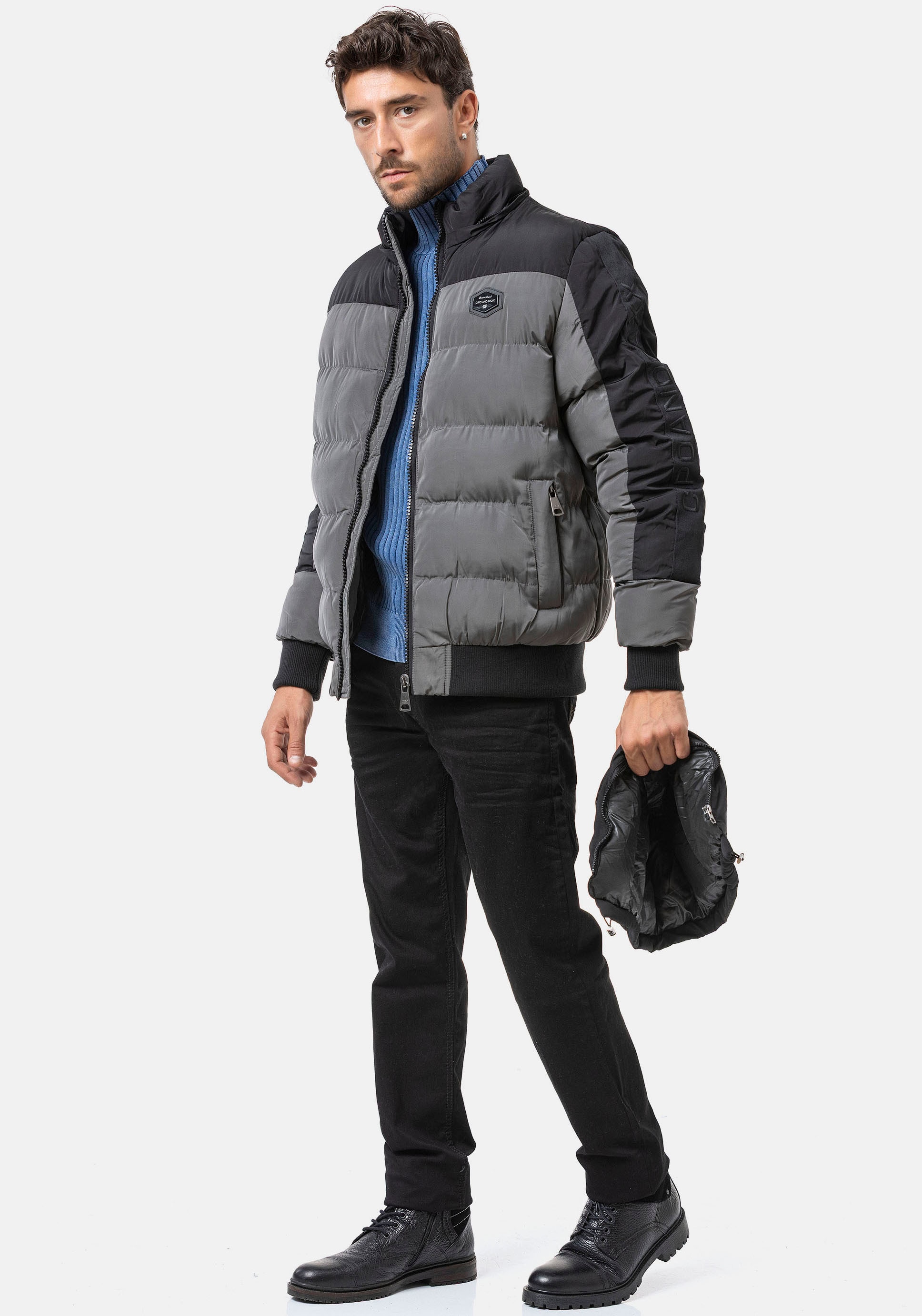 Cipo & Baxx Veste matelassée mit Kapuze