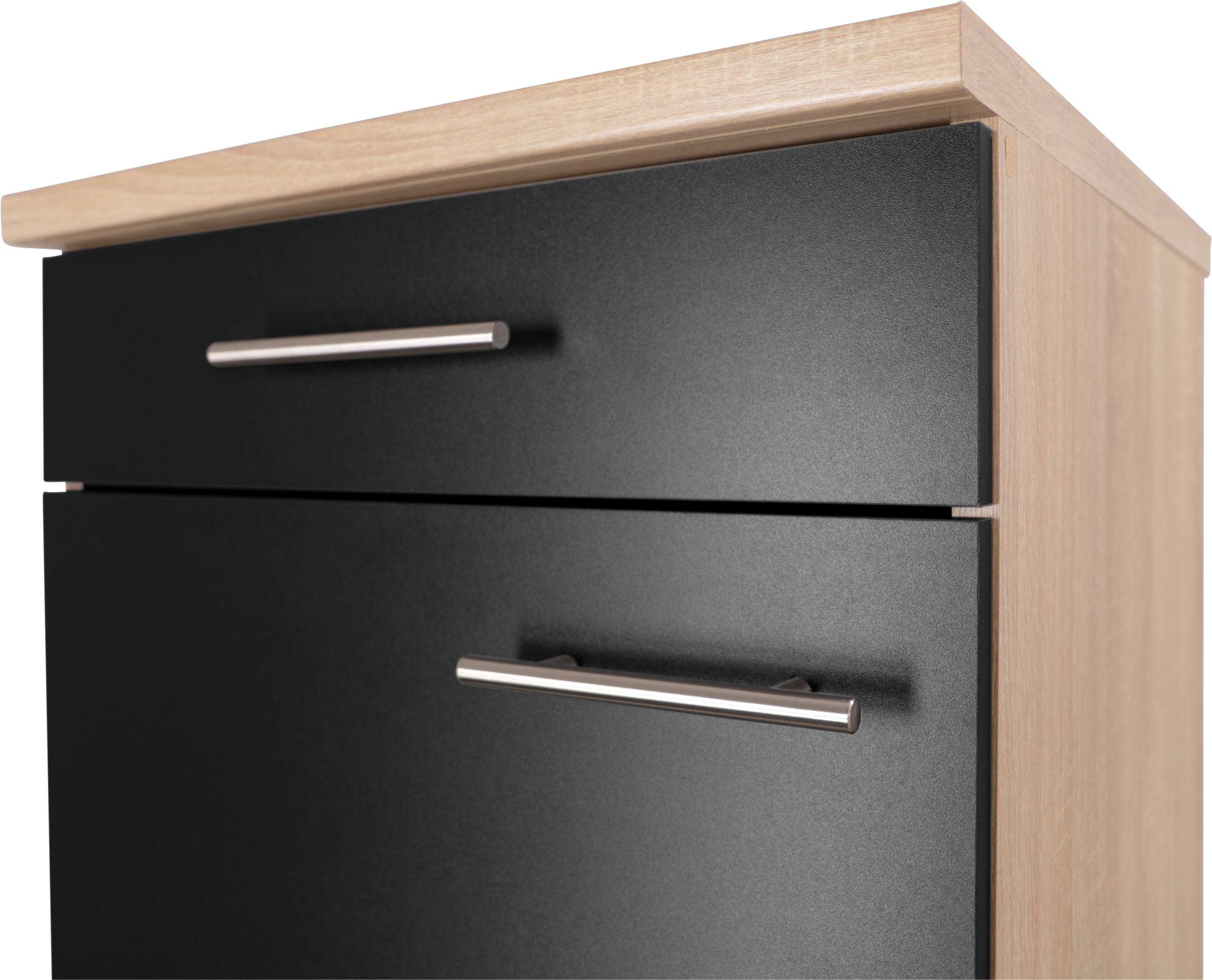 RESPEKTA Armoire basse »Merle« Breite 50 cm, Soft-Close, Griffe aus Metall, 85 cm Arbeitshöhe