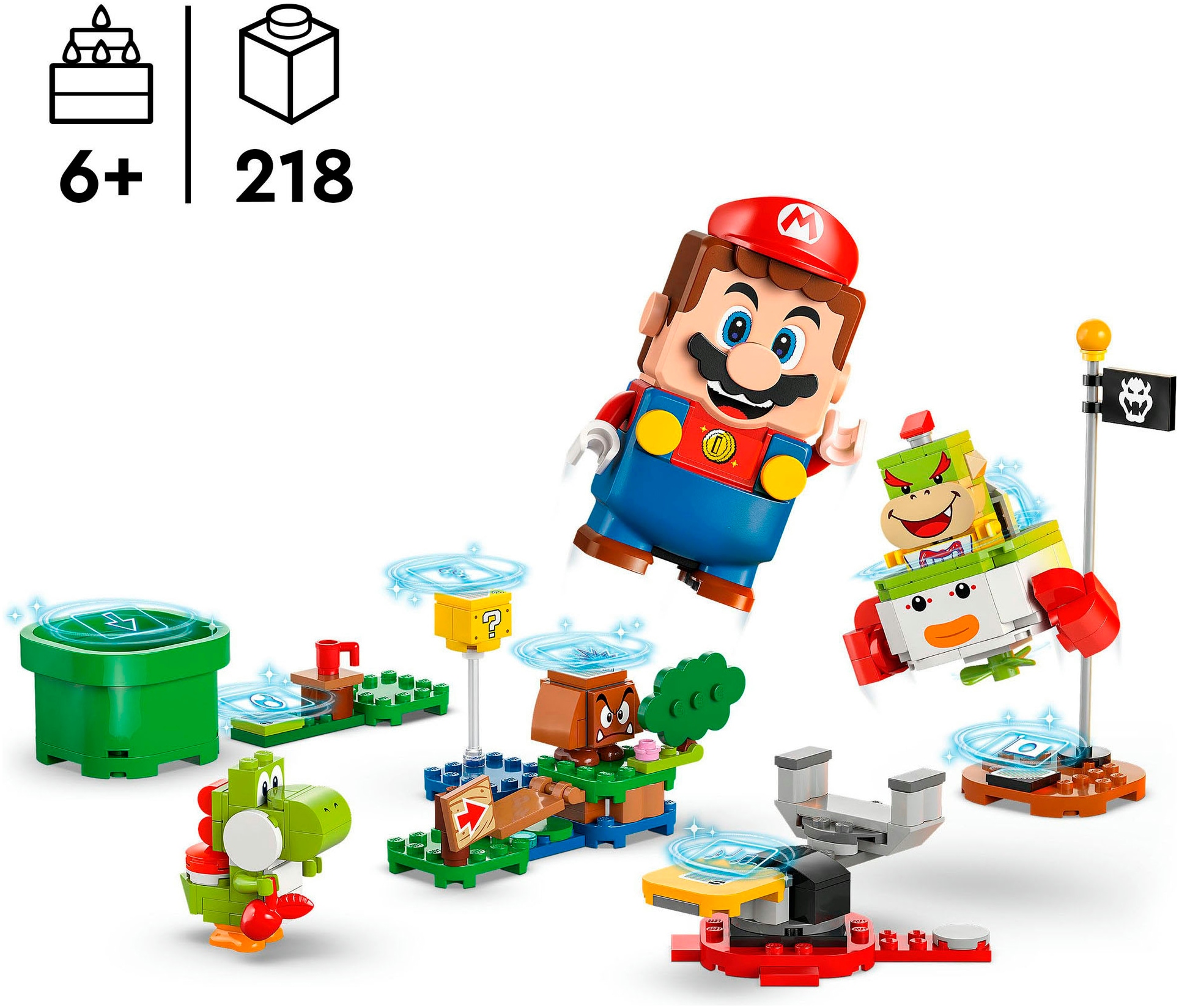 LEGO® Konstruktionsspielsteine »Abenteuer mit dem interaktiven LEGO® Mario™ (71439), LEGO Super Mario« Made in Europe