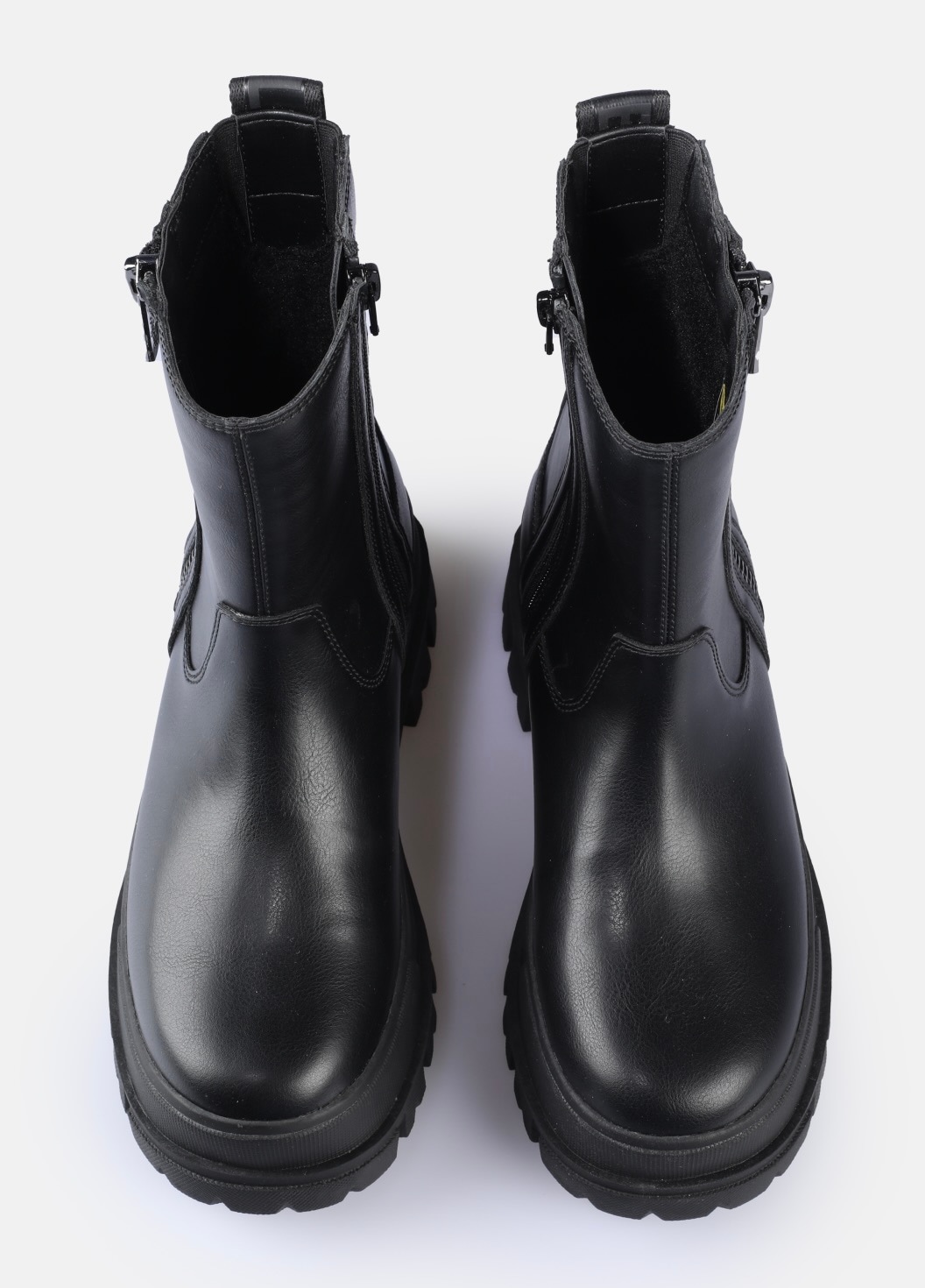 Buffalo Bottes de motard »Aspha Bootie Zip«  bottines à plateforme, bottines avec semelle intérieure en mousse à mémoire de forme