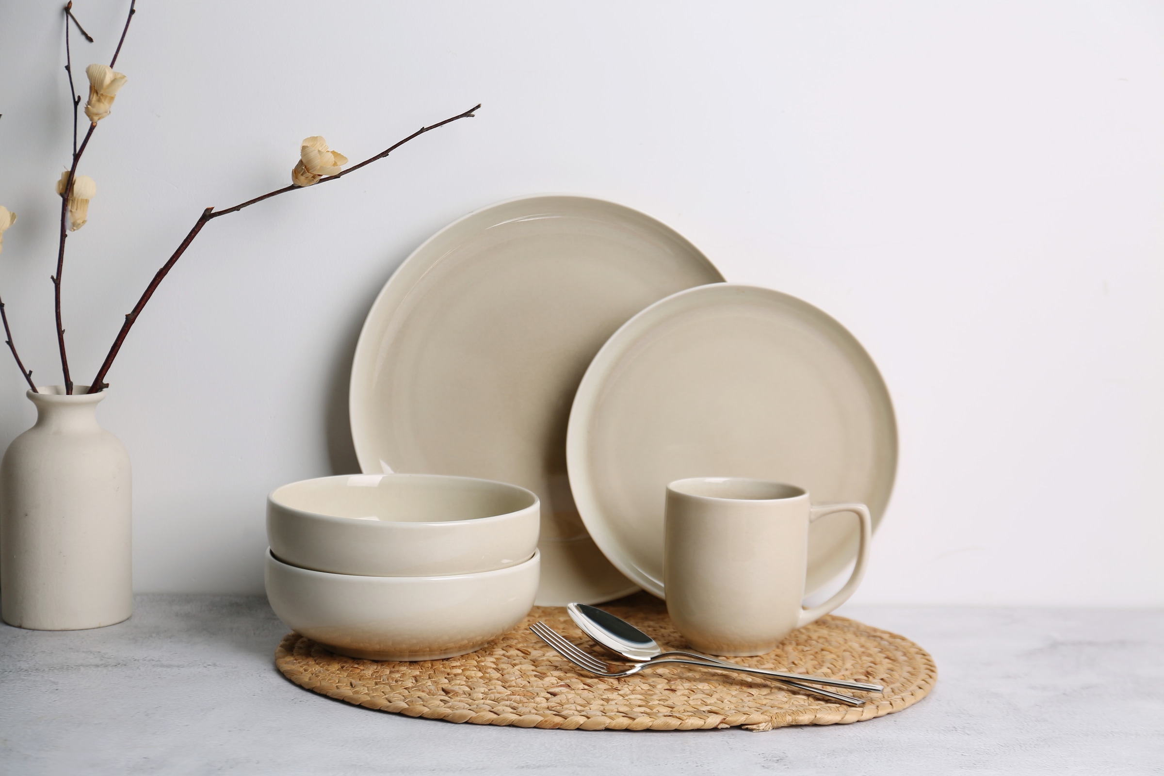 GOODproduct Gobelet »Kaffeebecher Flett, mit Reaktivglasur, 4er Set« spülmaschinenfest und mikrowellengeeignet, 340 ml