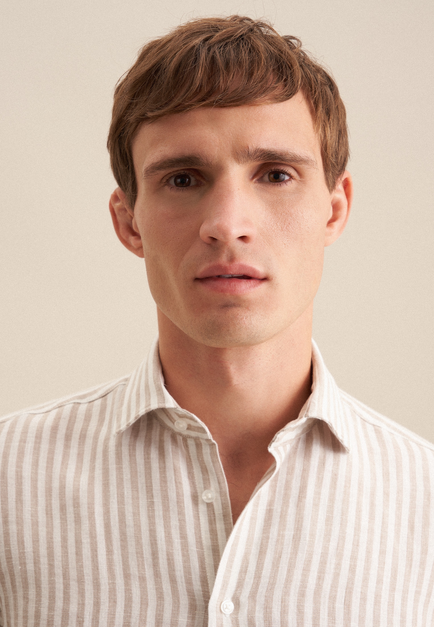 seidensticker Businesshemd »Shaped« Shaped 1/1 Kentkragen Streifen