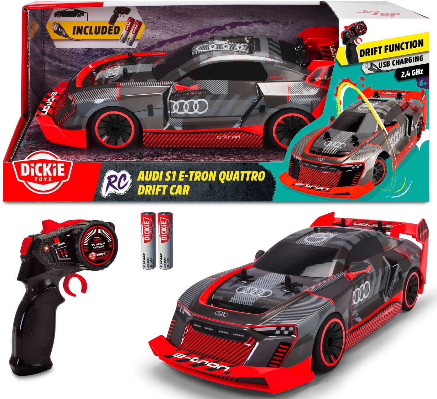 Dickie Toys RC-Auto »Audi S1 E-Tron Quattro Drift Car«