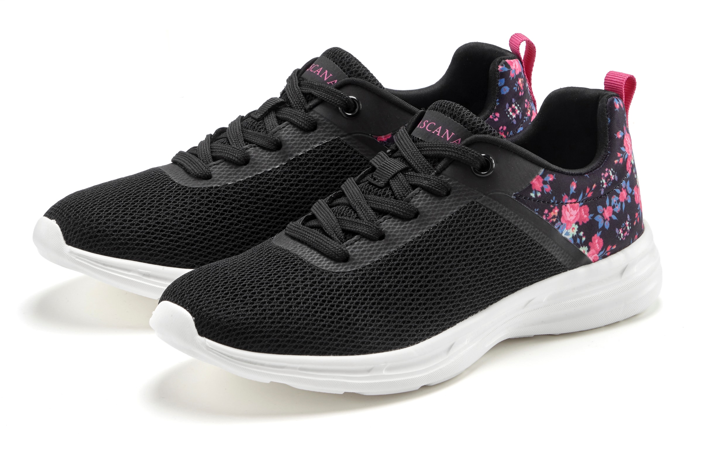 LASCANA Sneakers »Freizeitschuh, Halbschuh,«  mit Blumen-Print VEGAN