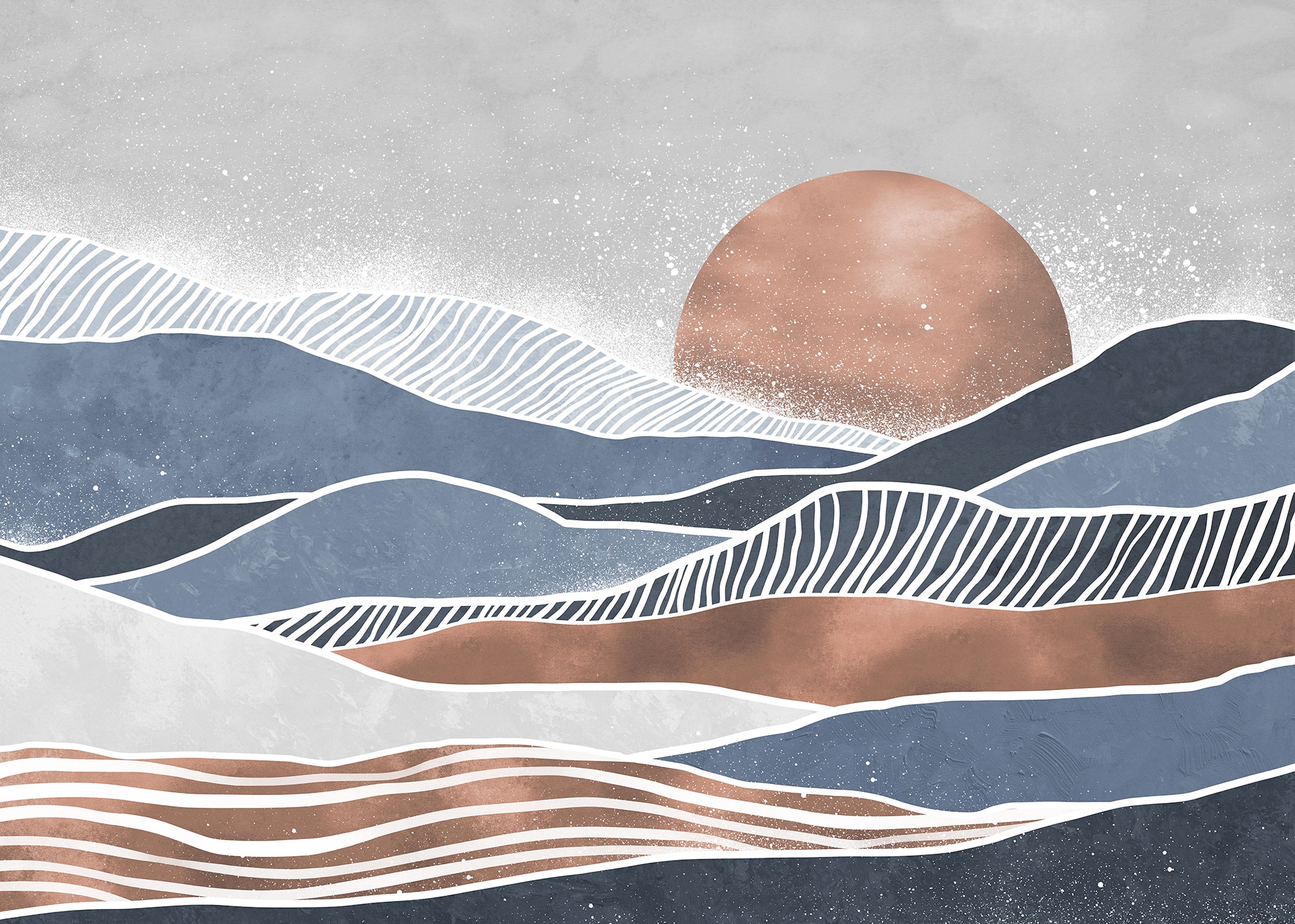 Komar Papier peint photo »Komar Vlies Fototapete - Sandland - Grösse 350 x 250 cm« imprimé