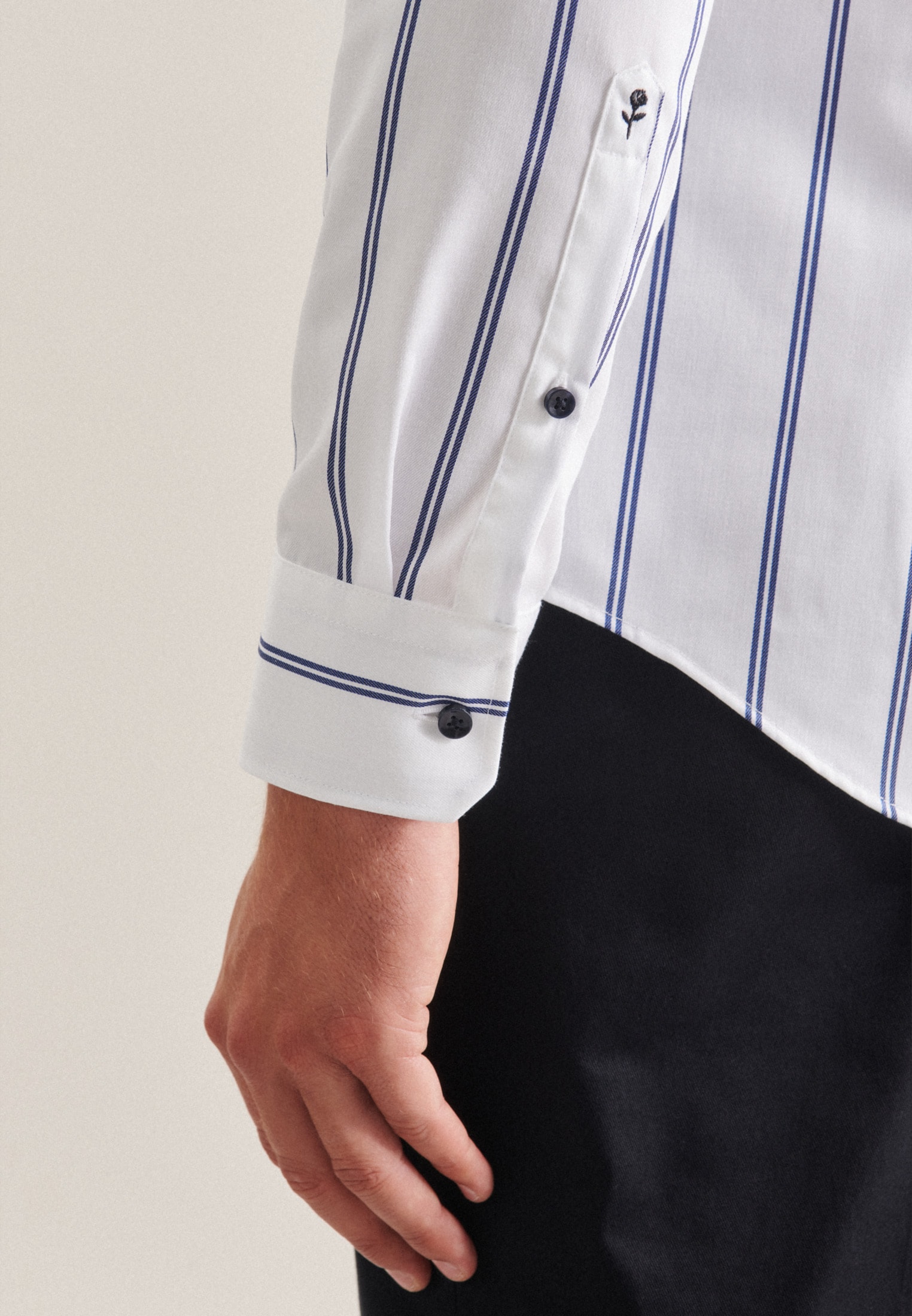 seidensticker Chemise d'affaires »Slim« Slim 1/1 Kentkragen Streifen