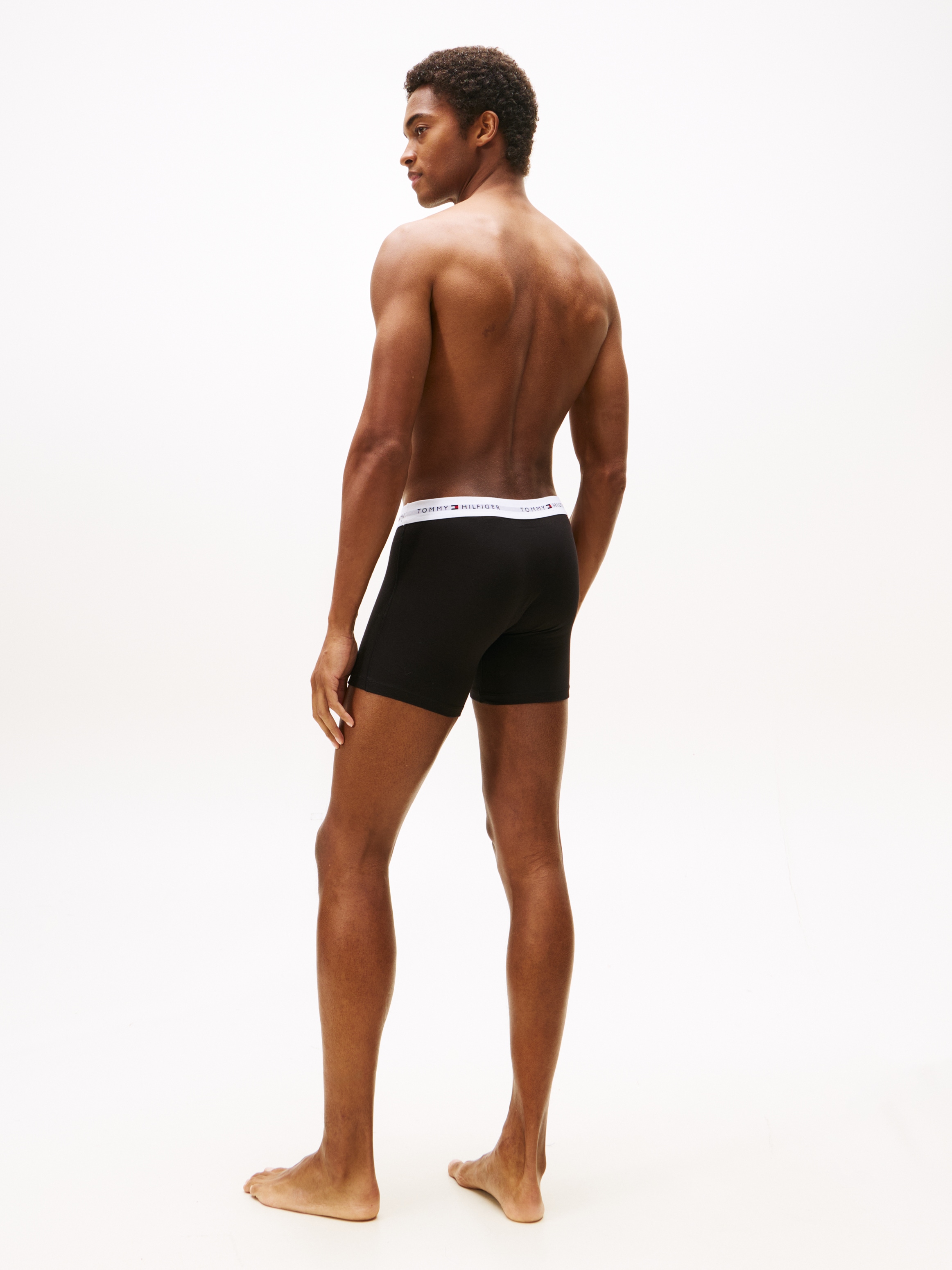 Tommy Hilfiger Underwear Boxer »3P BOXER BRIEF« Packung, 3er-Pack, 3 cuis mit längerem Bein und Tommy Hilfiger Logo-Elastikbund