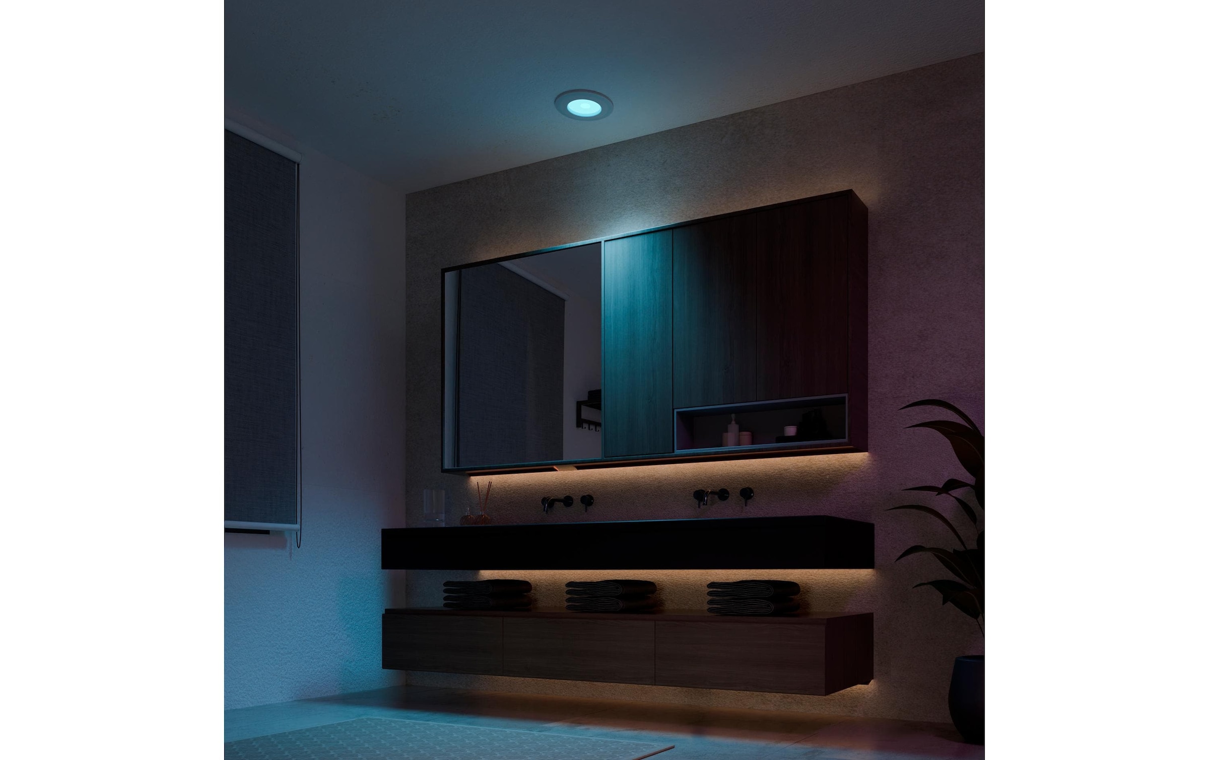 Philips Hue Plafonnier »Philips Hue Deckenleuchte WCA Slim Recessed Light S« RVB | blanc chaud - blanc froid
