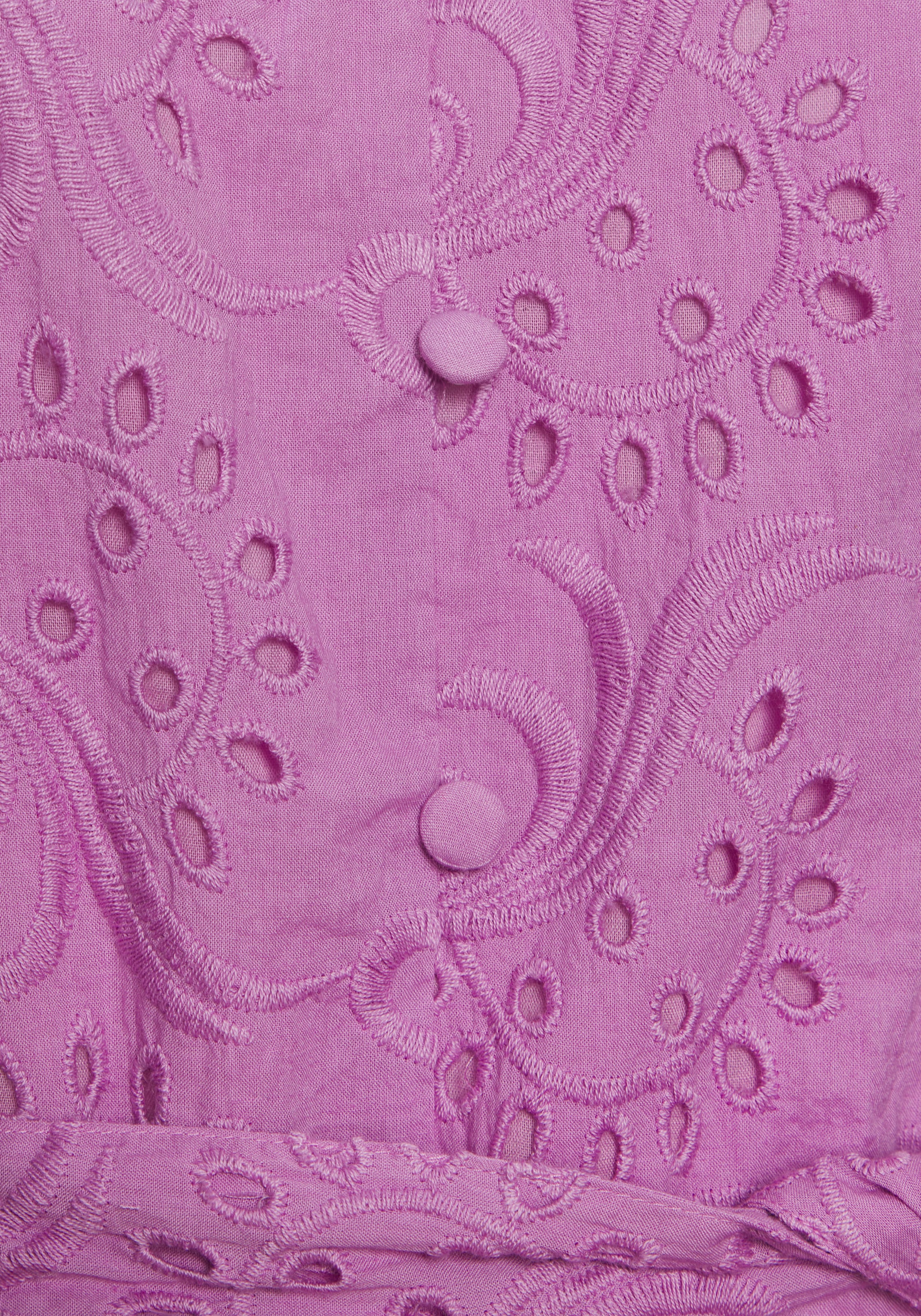 LASCANA Blusenkleid und Lochstickerei, Spitzenkleid