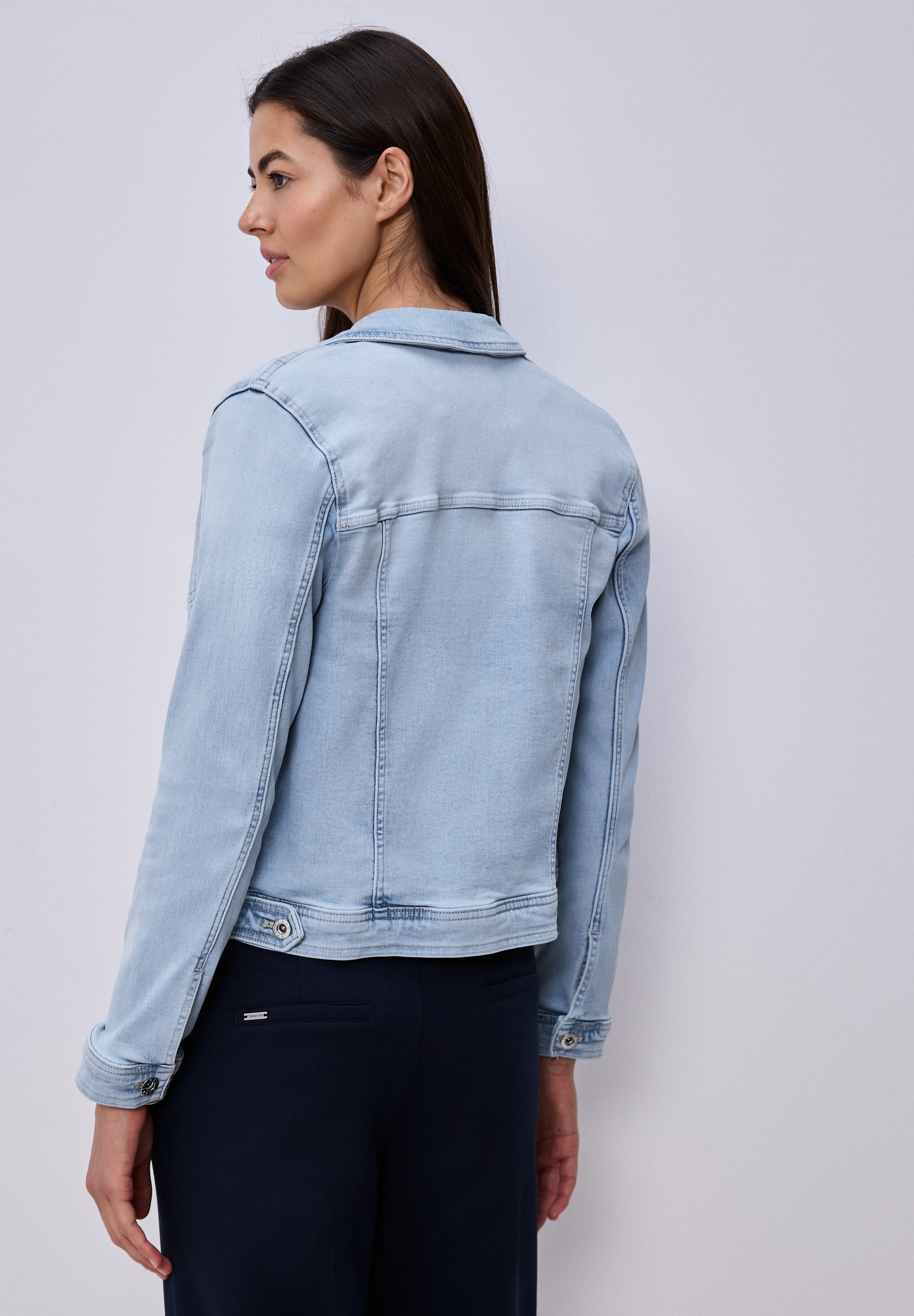 STREET ONE Jeansjacke mit Brust Taschen