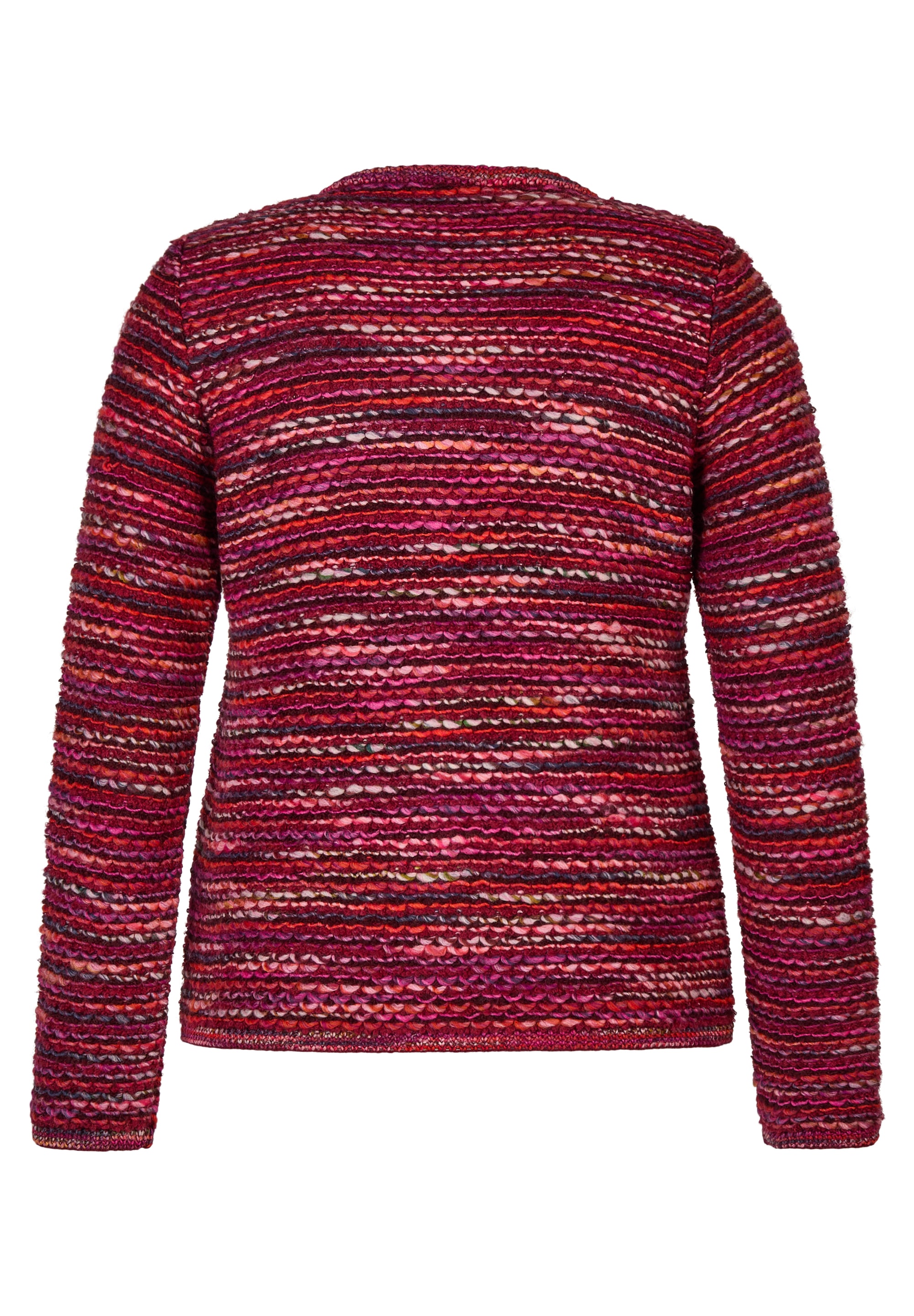 Rabe Veste en tricot im Streifen-Design und in Strick-Optik