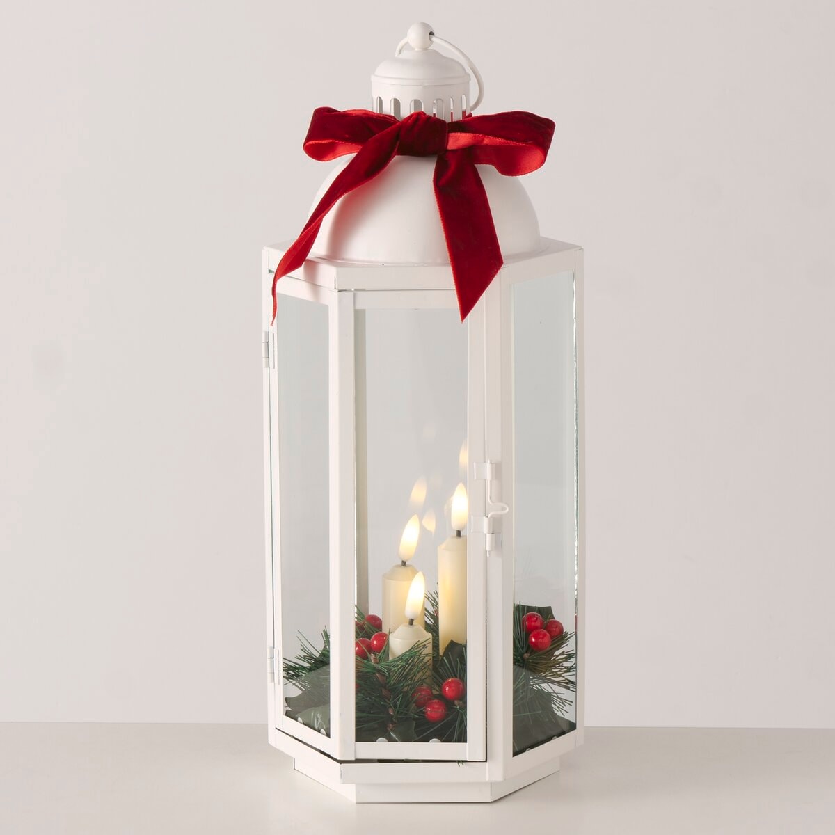 GOODproduct LED Laterne »Carolly« LED-Modul Warmes Licht, schwarz oder weiss, Höhe 38,5 cm