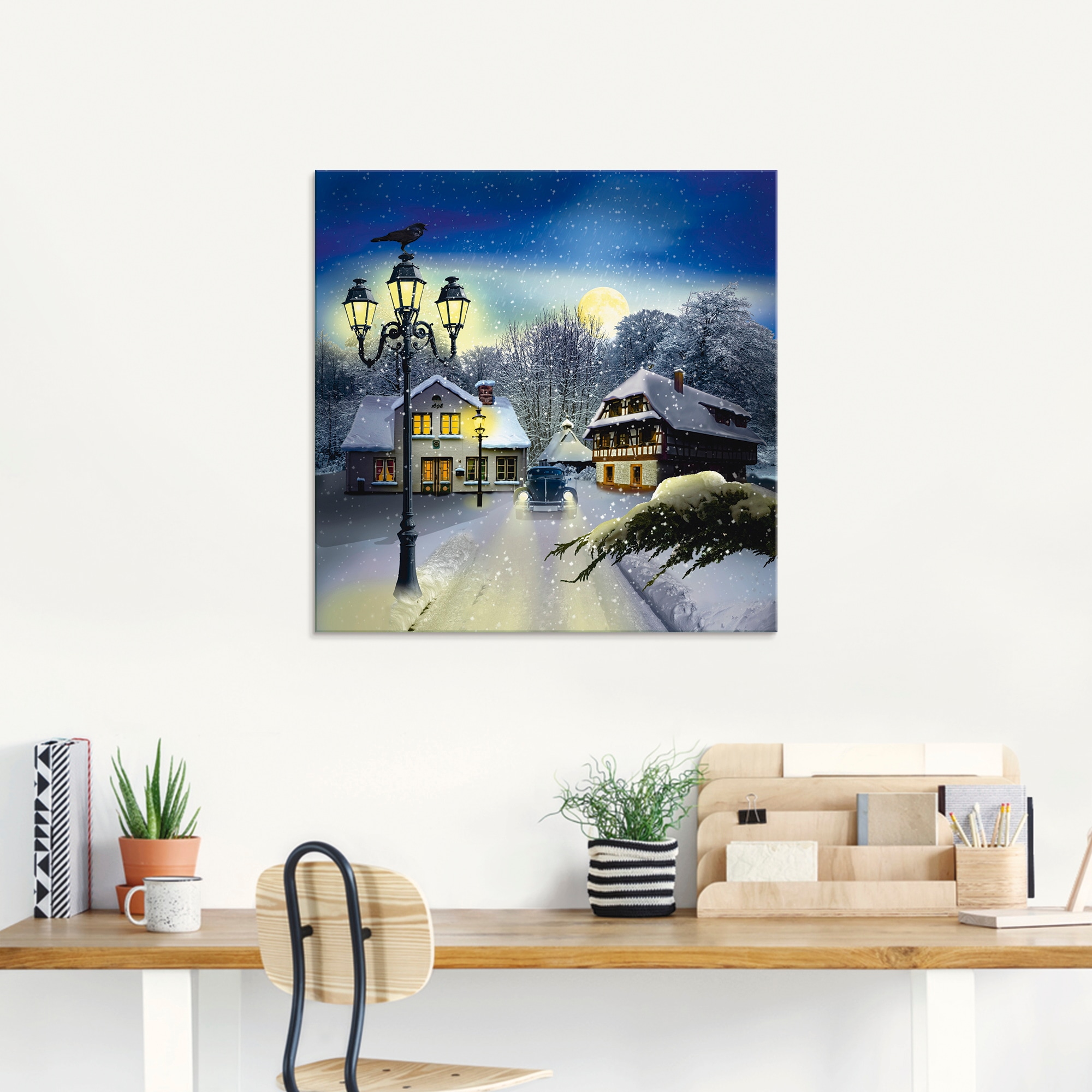 Artland Glasbild »Winterzeit« Vier Jahreszeiten 1 Stk. tlg. in verschiedenen Grössen