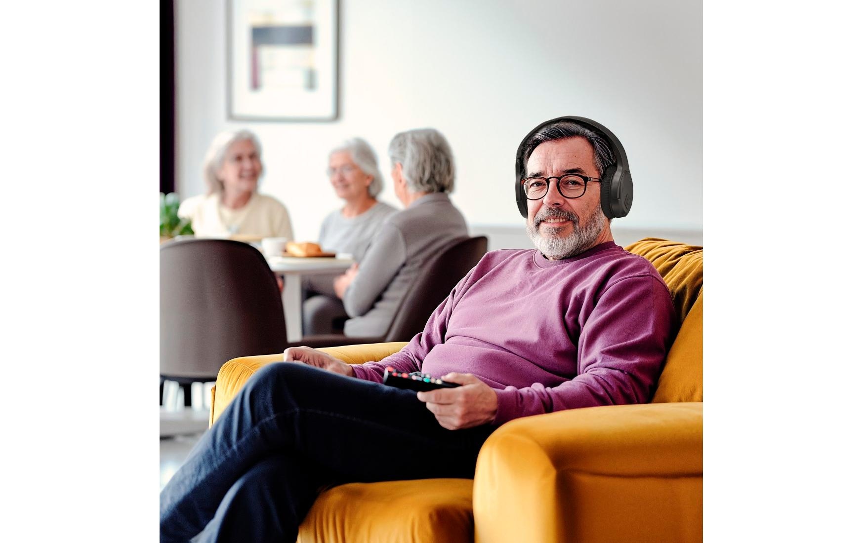   Over-Ear-Kopfhörer Active Noise Cancelling (ANC) eingebautes Mikrofon, Ladezeit: 2,5h