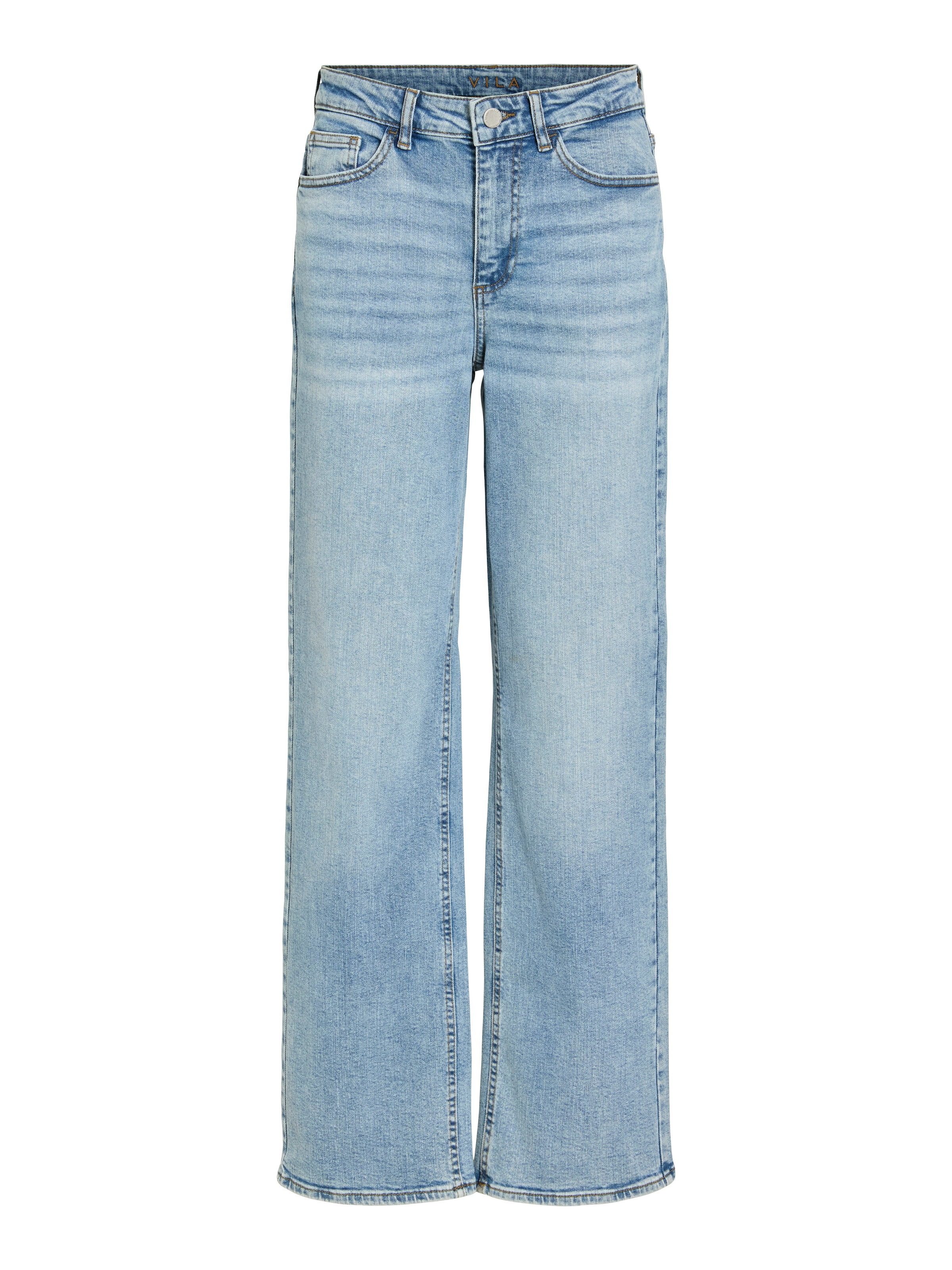 Vila Jeans droit »VILISA RW STRAIGHT JEANS ROS - NOOS« mélange de coton, taille régulière, coupe droite