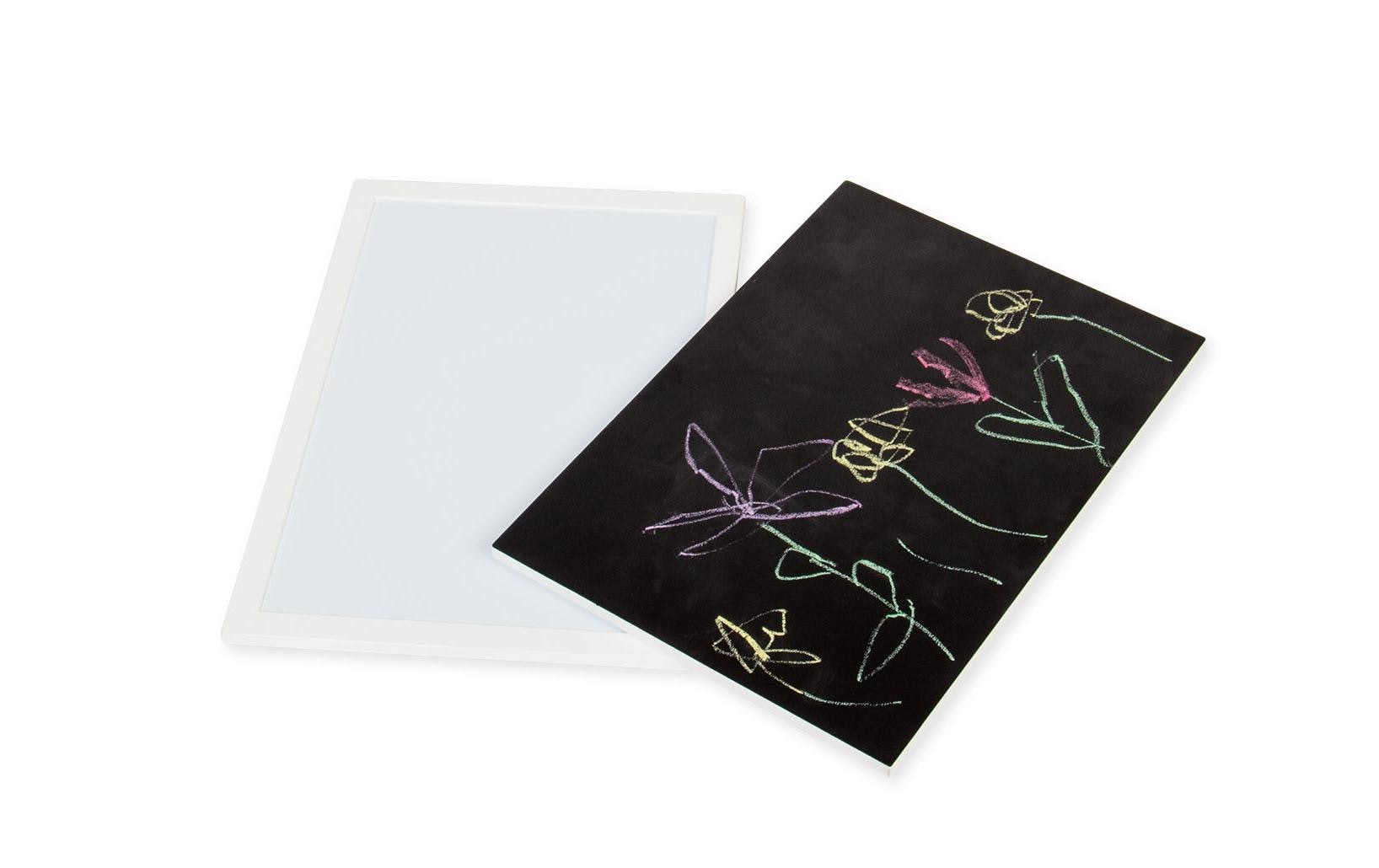   Plateau de table »Tischplatten-Set mit Magnettafel und Tafellack« Ensemble, 2 cuis tlg. Pour groupe de sièges enfant Linnea, blanc,