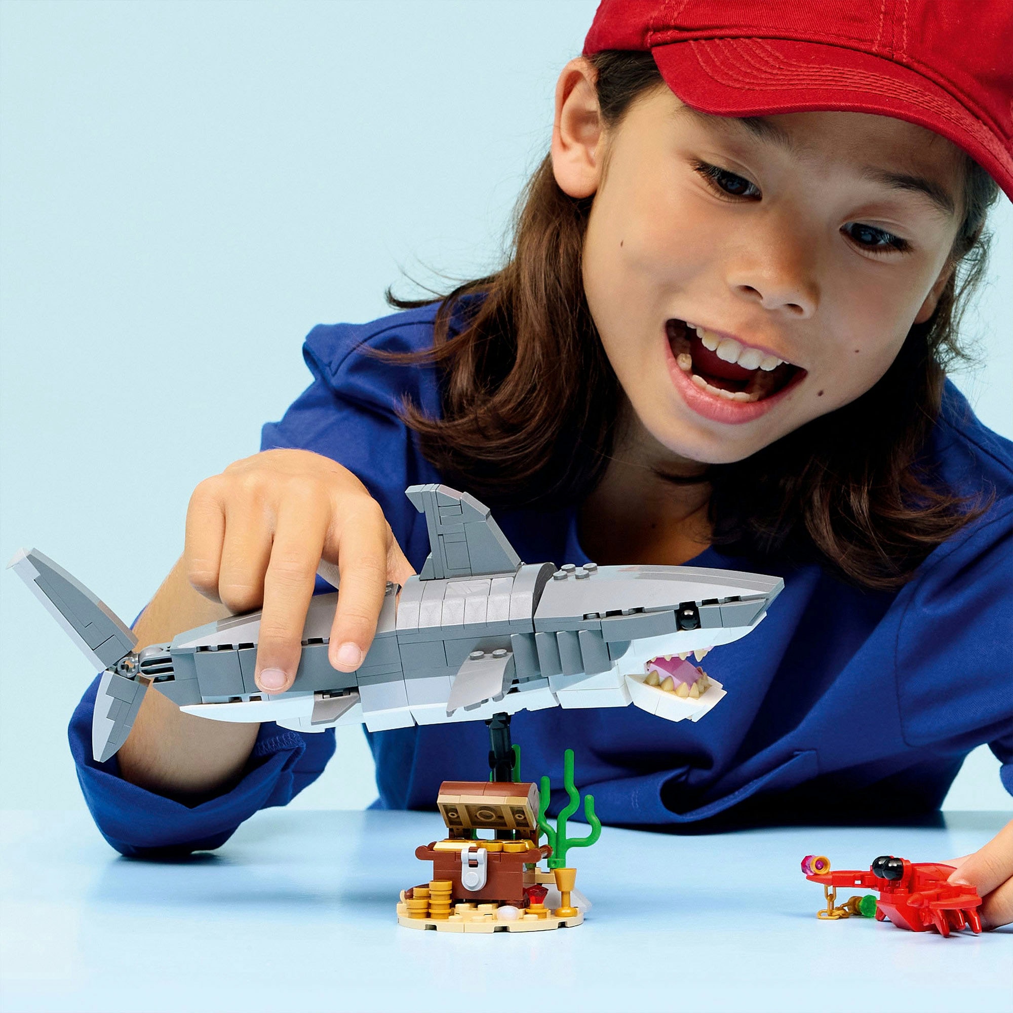 LEGO® Pions de construction »Wilder Hai mit Schatztruhe (31381), LEGO Creator« Made in Europe