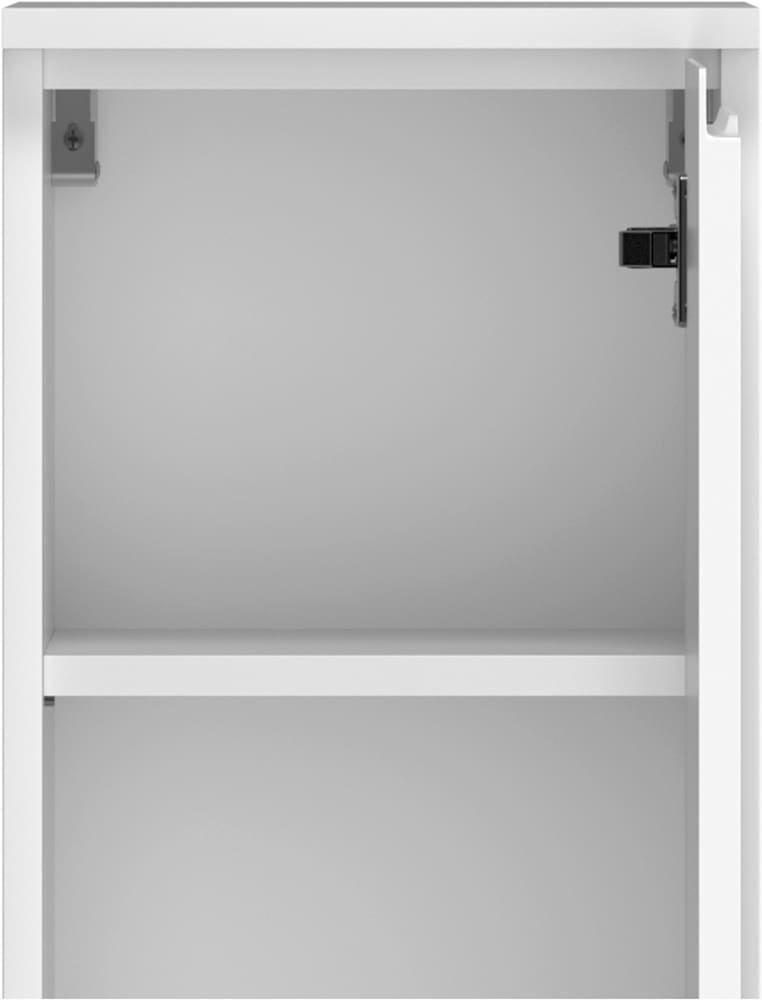 welltime Midischrank »CABO, gedämpfte Scharniere« matt weiss, griffloses Design, reversibel