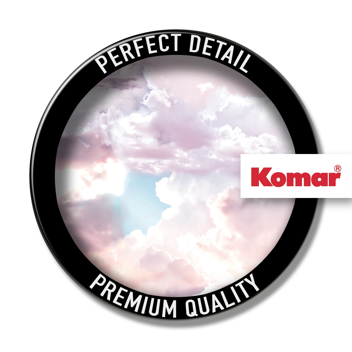 Komar Fototapete »Dot - selbstklebende Vlies Fototapete - Candy Sky - Grösse 125 x 125 cm« Motiv | bedruckt glatt