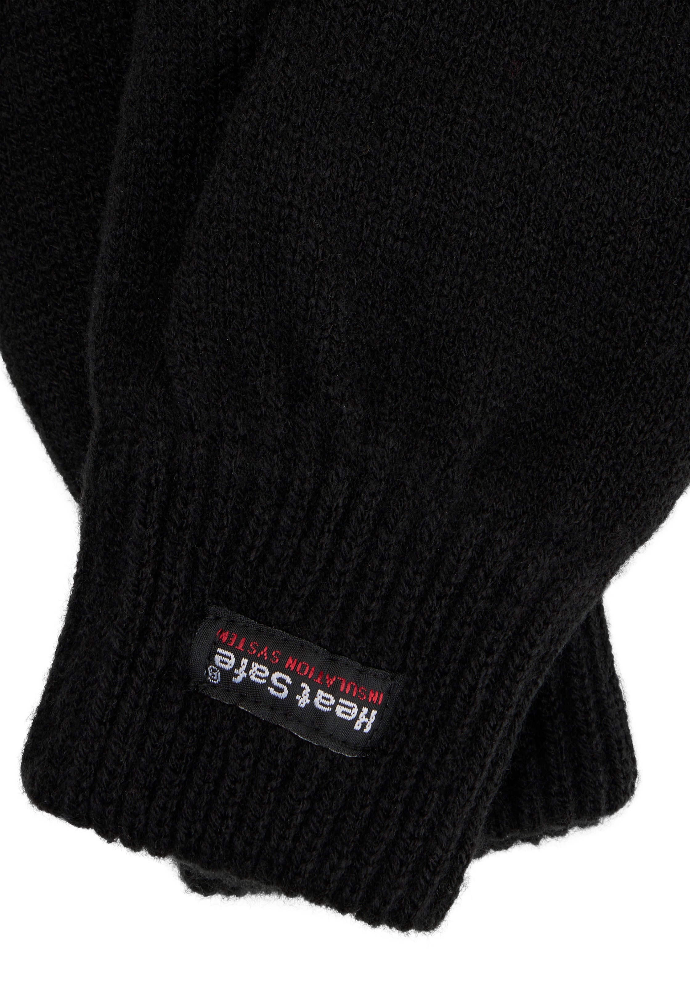 Man's World Strickhandschuhe »ThermoBlock®-Membran« mit wärmenden Fleece gefüttert