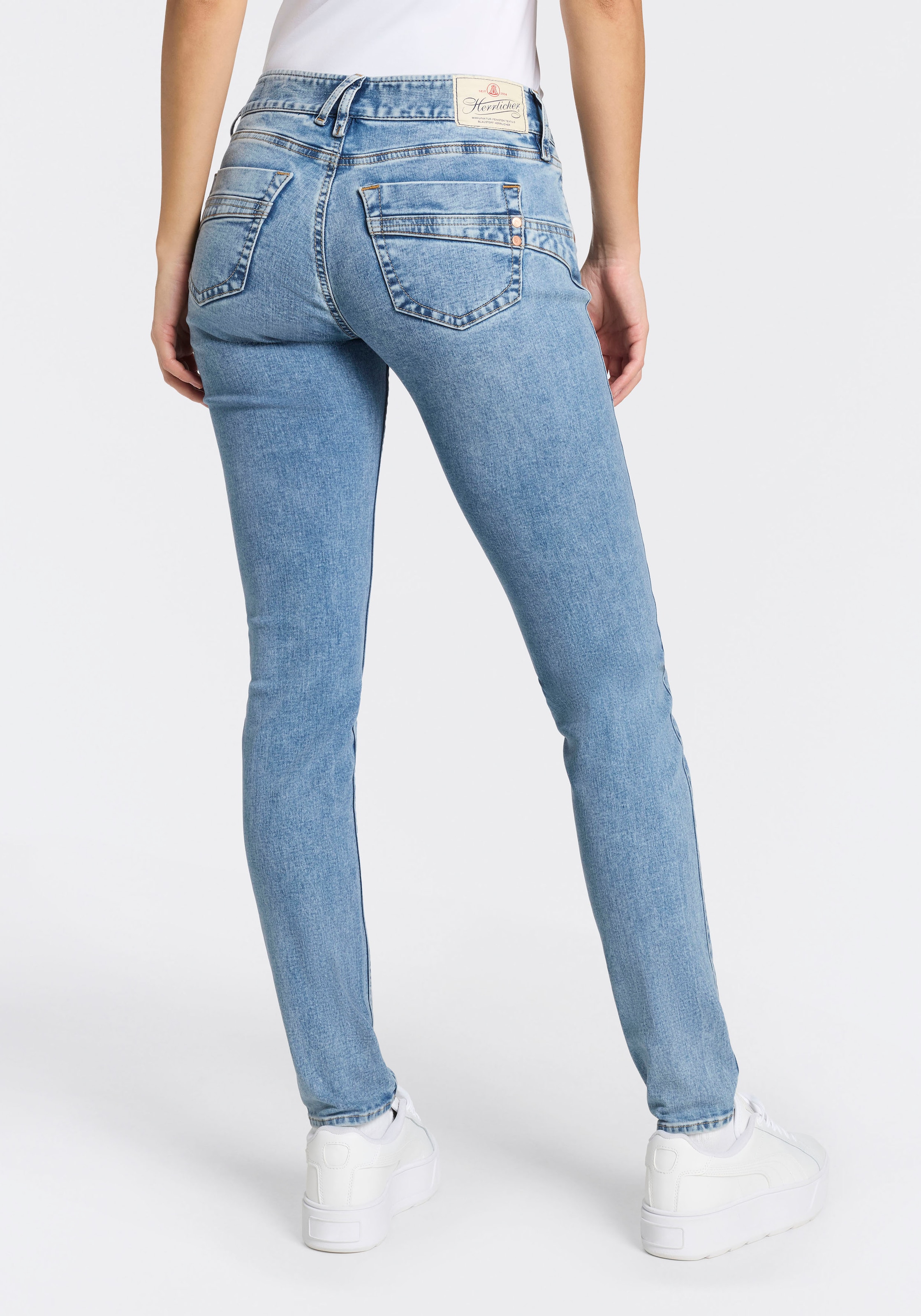 Herrlicher Slim-fit-Jeans »Touch Slim Denim« mit besonderer Nahtführung