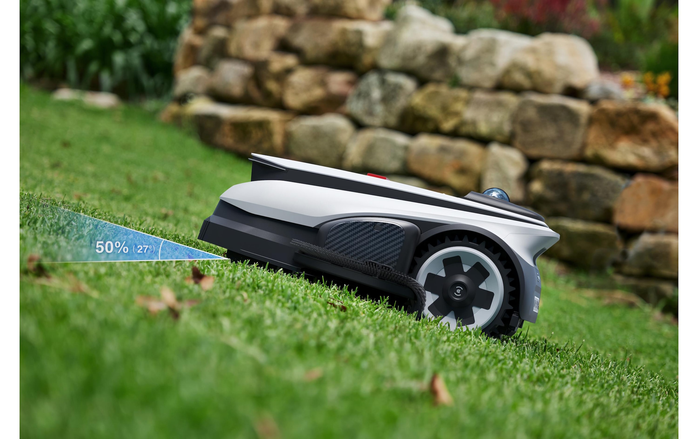 ECOVACS Robot tondeuse »GOAT A1600 LiDAR PRO« Mäheffizienz von 400 m²/h, Trimmer (8500 rpm),   Dual-LiDAR Navigation, leistungsstarker 32-V Energieplattform