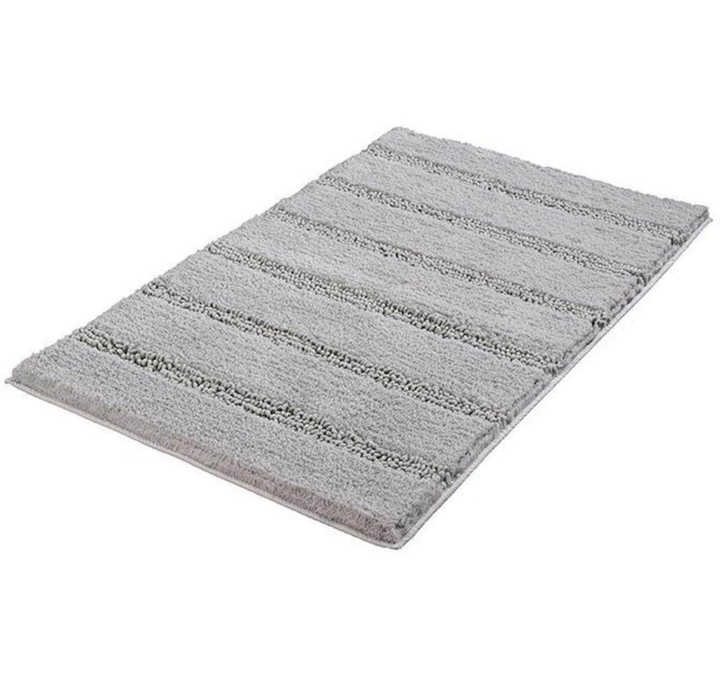 Kleine Wolke Badematte »Monrovia« Höhe 23 mm rutschhemmend beschichtet fussbodenheizungsgeeignet Badteppich, Uni Farben, gestreift, aus Mikrofaser, waschbar