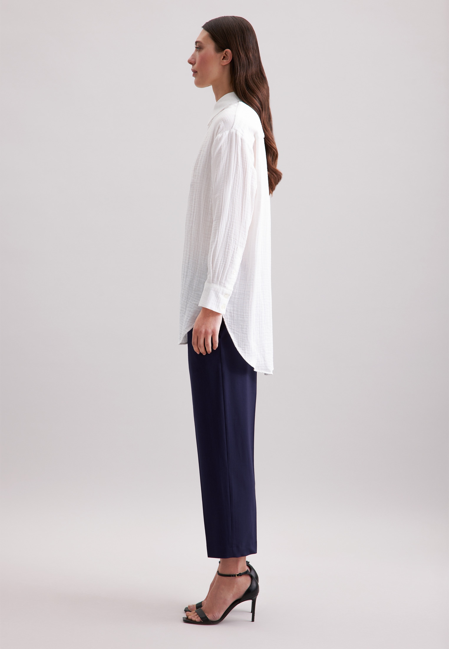 seidensticker Chemisier long 1/1 Kragen Uni