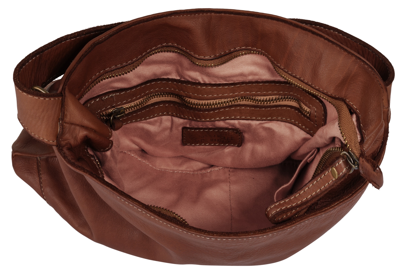forty° Shopper cuir véritable, fabriqué en Italie