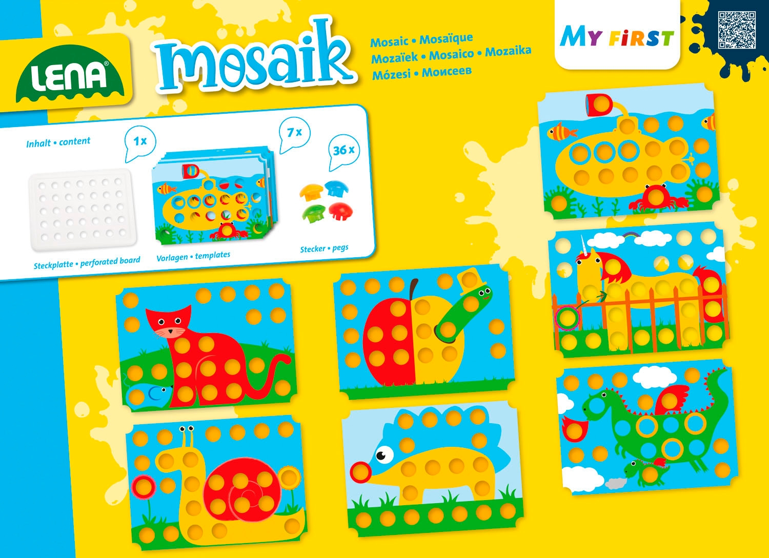 Lena® Kreativset »My First Mosaik Tiere« Made in Europe