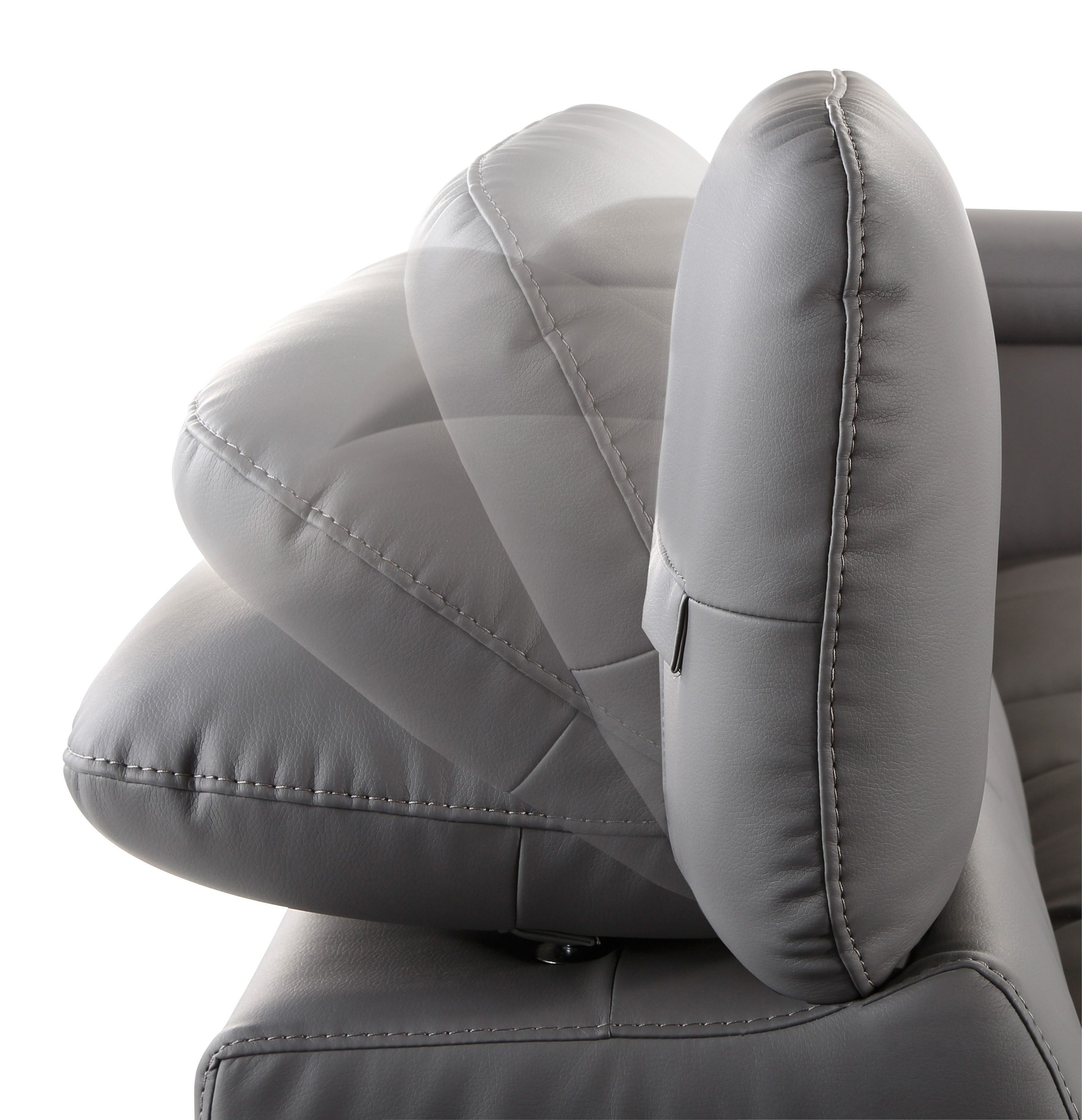 COTTA Ensemble rembourré »Chef L-Form« Set,  Set bestehend aus: Ecksofa mit Kopfteilverstellung & Hocker