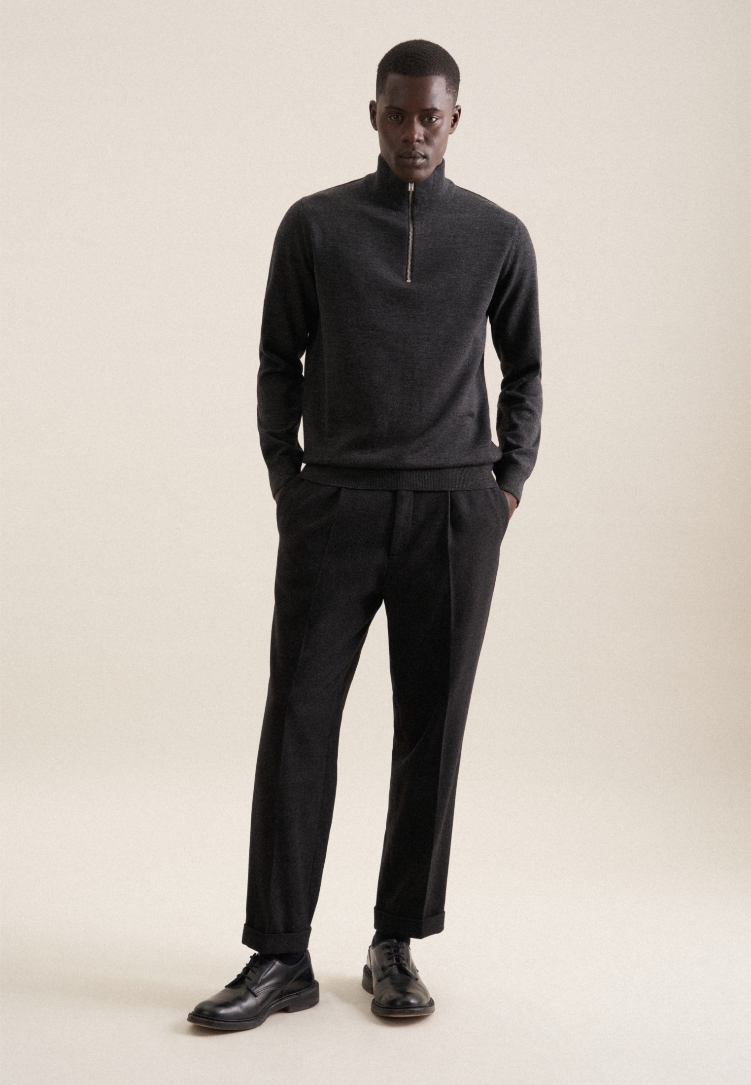 seidensticker Stehkragenpullover »Schwarze Rose«