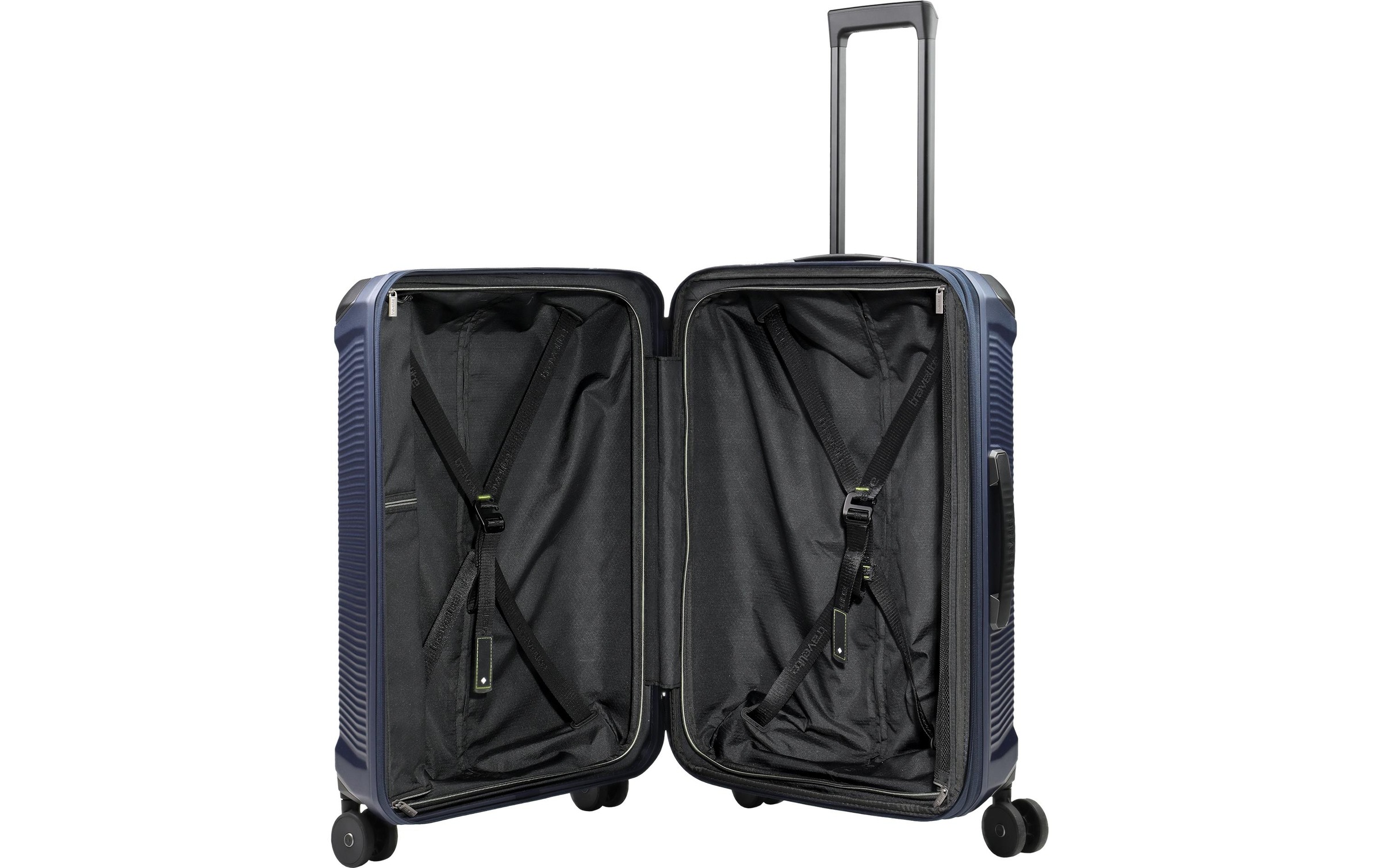 travelite Trolley »MILLENNIUM Reisekoffer Hartschale« 69 l 4 Rollen aus leichtem Polycarbonat mit stabiler Bauweise und Innenaufteilung