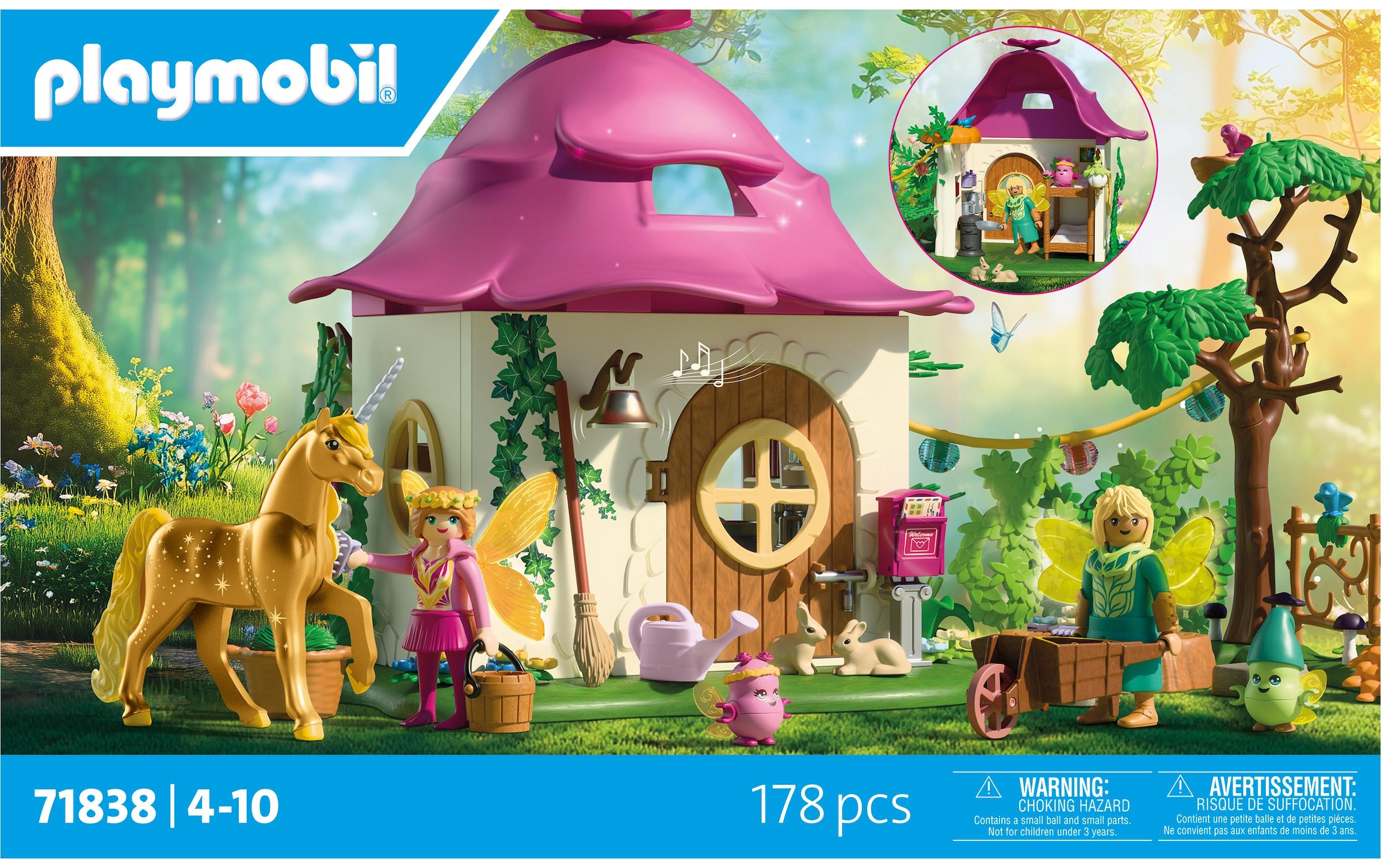 Playmobil® Konstruktionsspielsteine »Princess Magic Gemütliches Feenzuhause 71838«