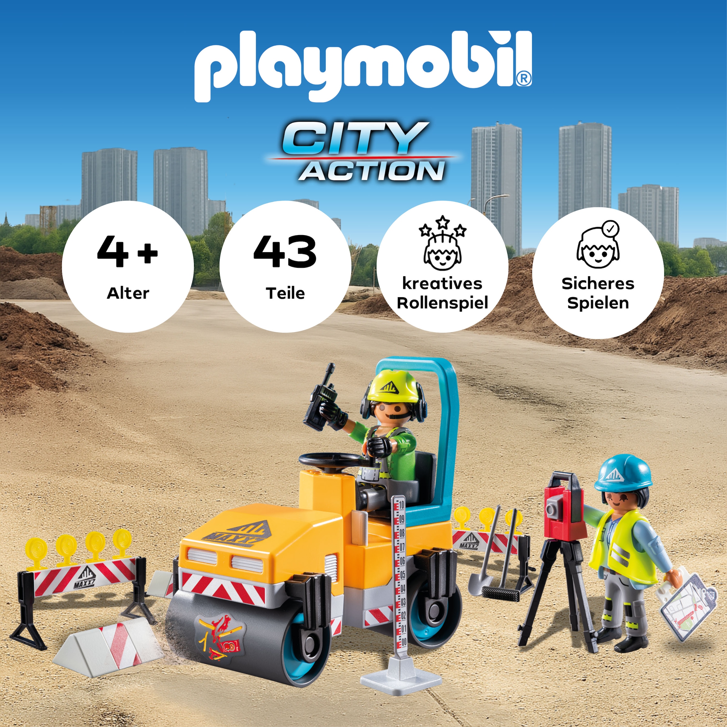 Playmobil® Jeu de construction »Strassenbaustelle (71751), Playmobil Action Heroes«
